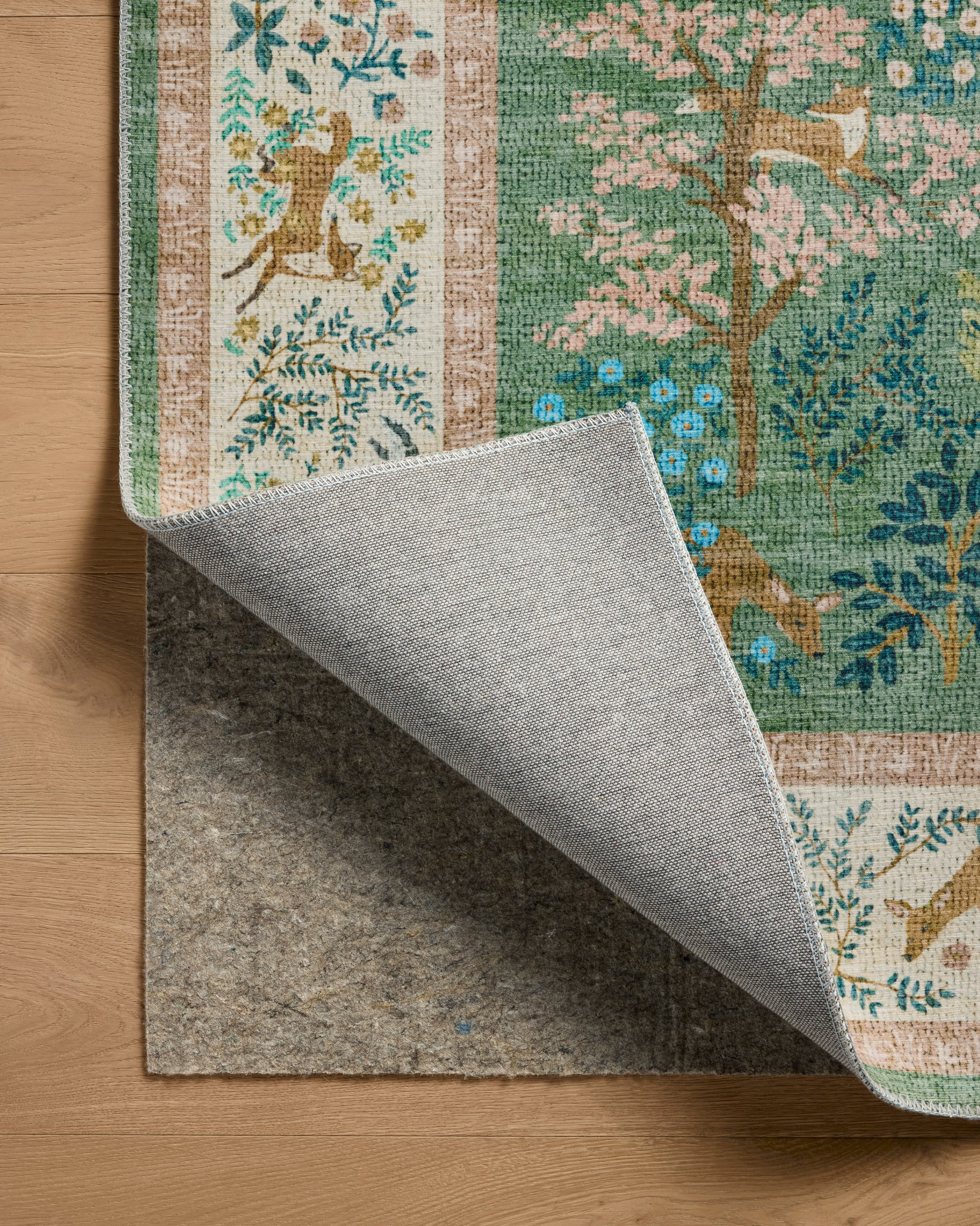 Rifle Paper Co. x Loloi Canopy Sage / Blush Rug RUGS-patterned Loloi