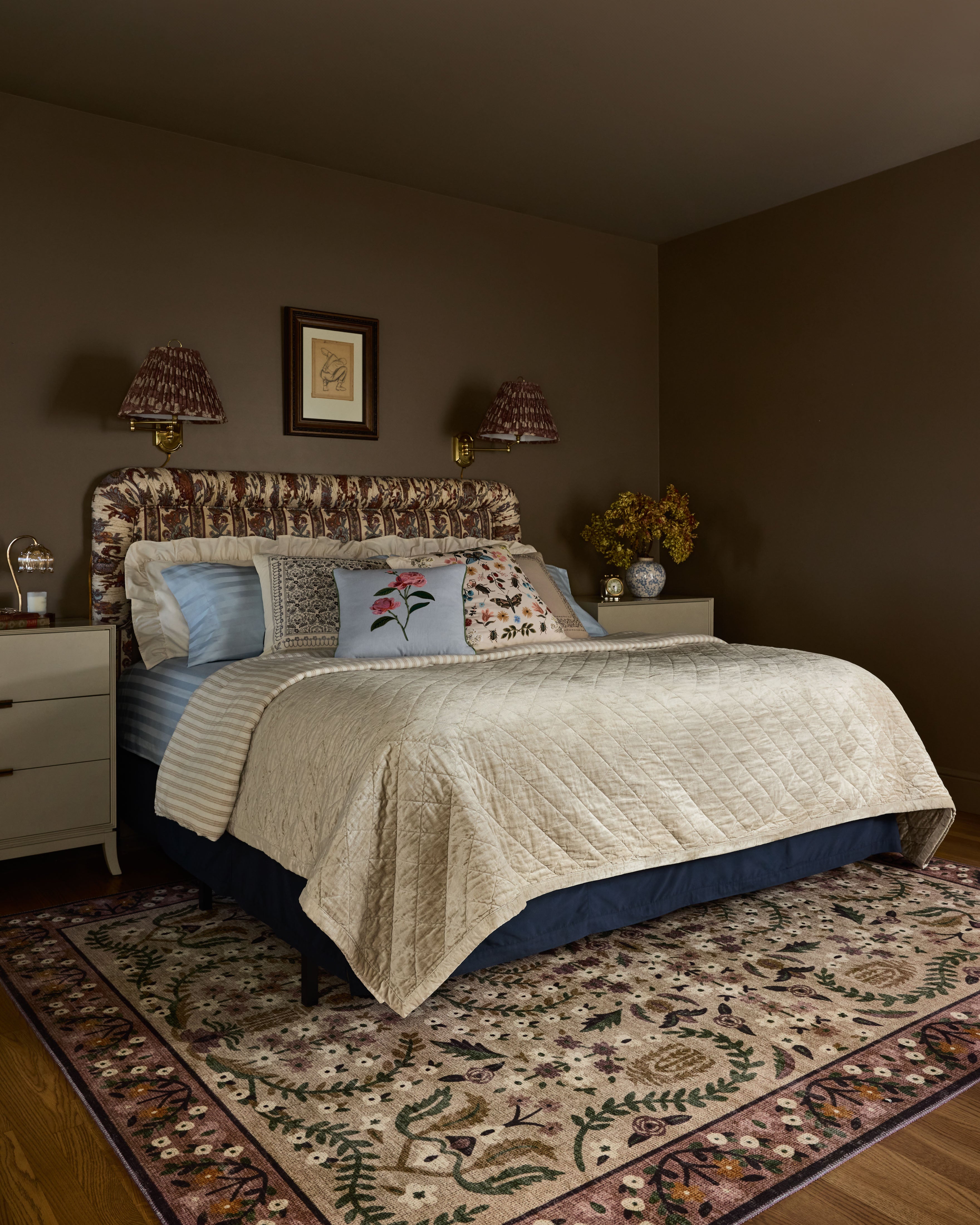 Rifle Paper Co. x Loloi Canopy Aubergine Rug RUGS-patterned Loloi