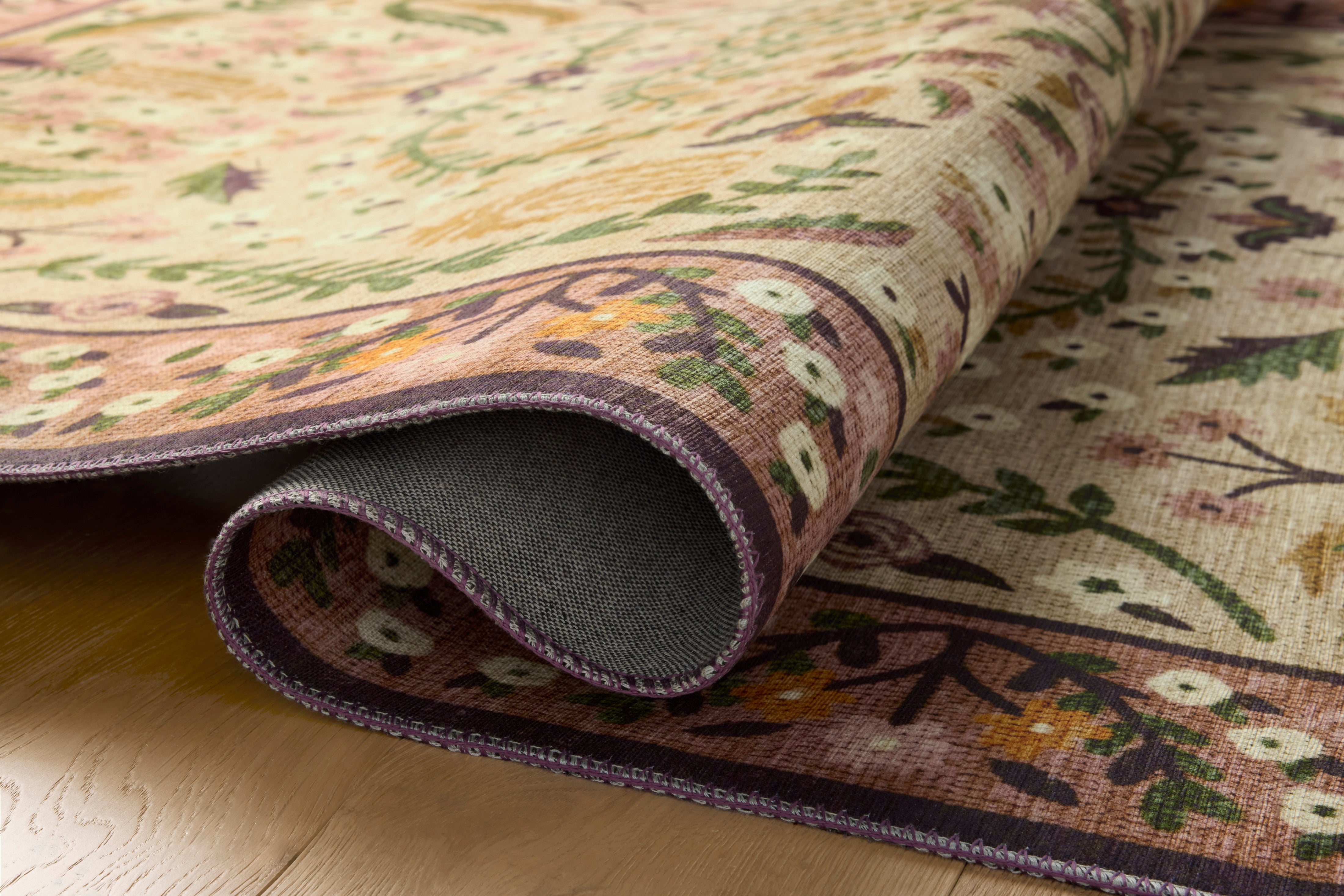 OVERSTOCK - Rifle Paper Co. x Loloi Canopy Aubergine Rug - 2'-3" x 5' IN STORE - Sale Rugs Loloi