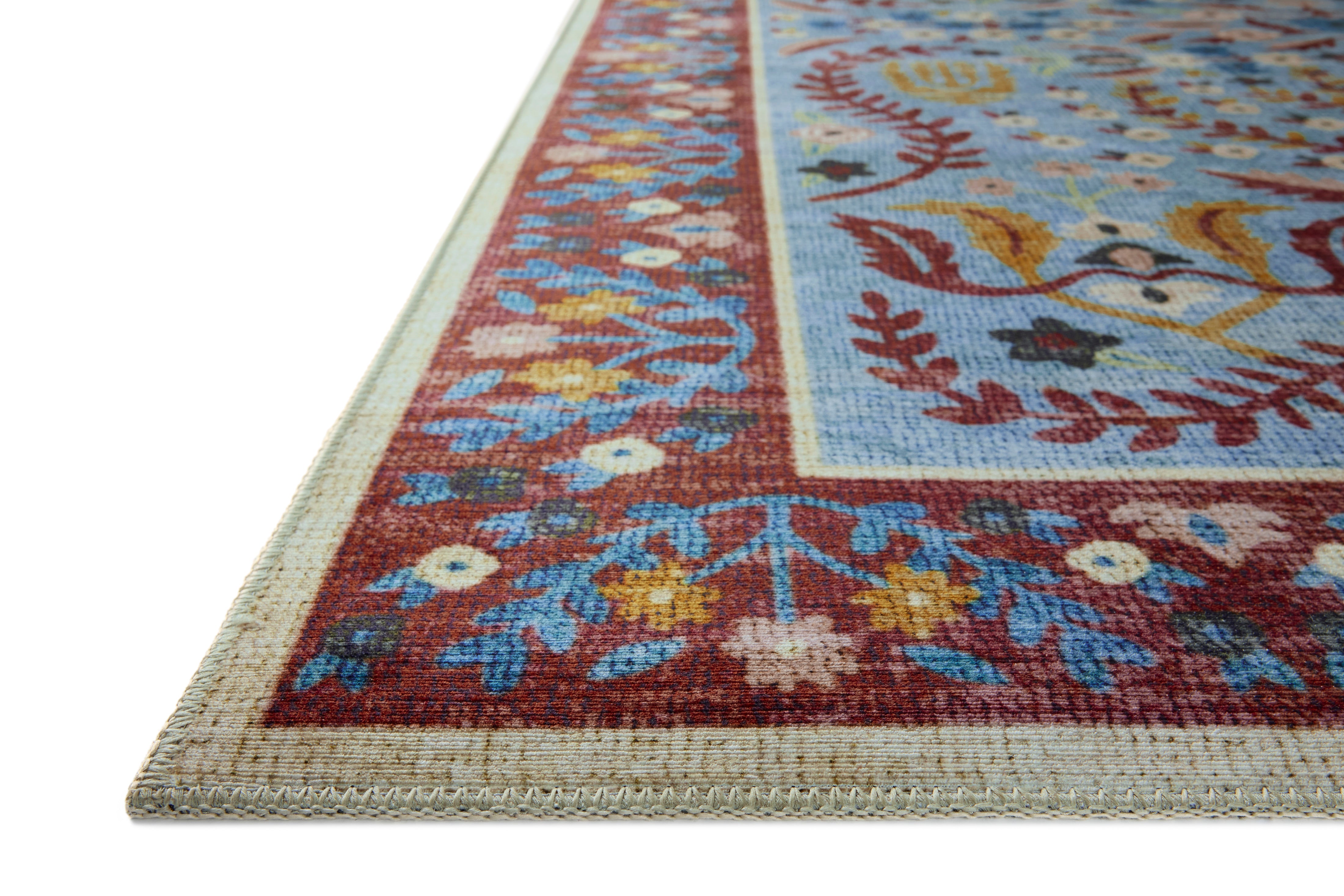 Rifle Paper Co. x Loloi Canopy Red / Blue Rug RUGS-patterned Loloi