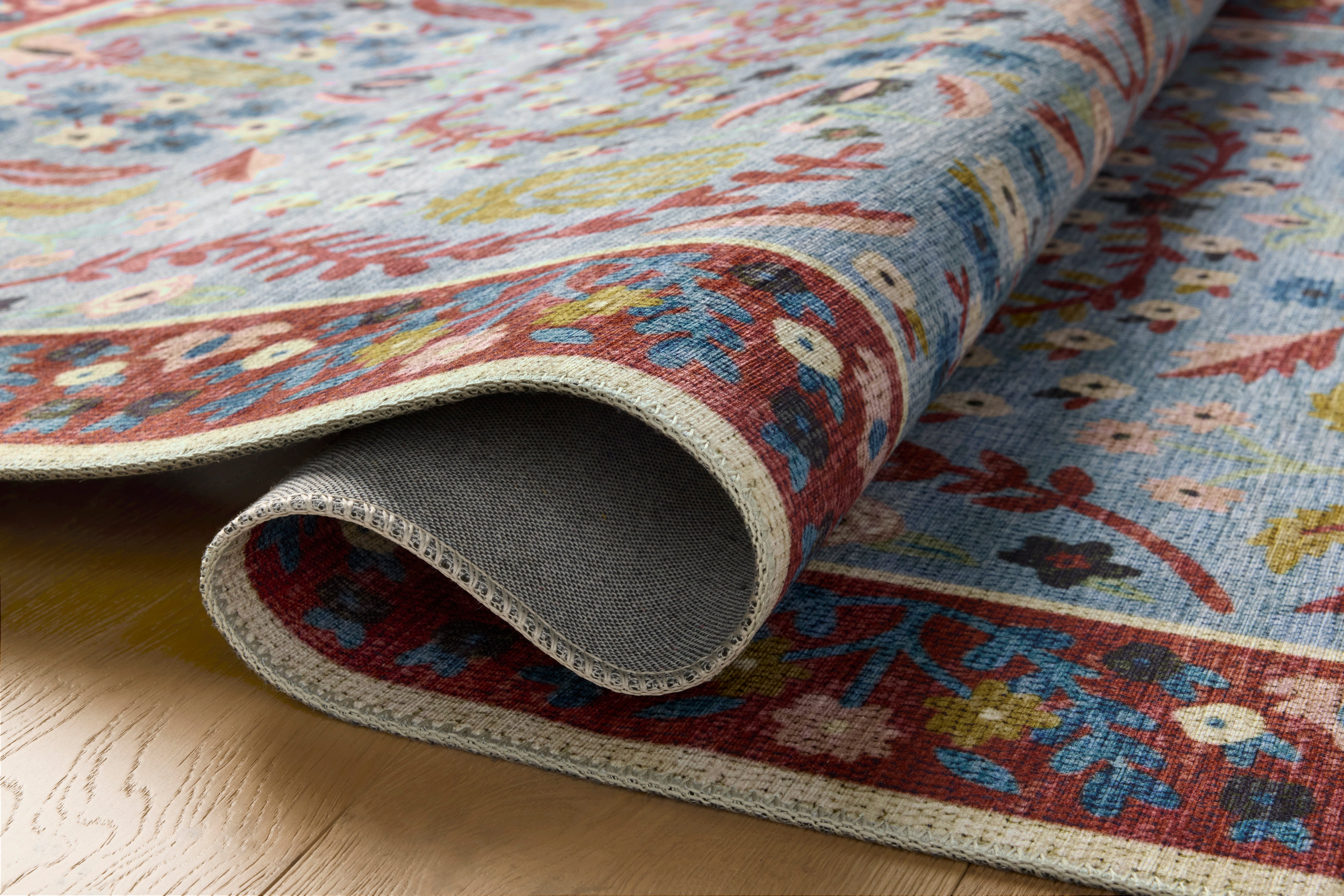 Rifle Paper Co. x Loloi Canopy Red / Blue Rug RUGS-patterned Loloi
