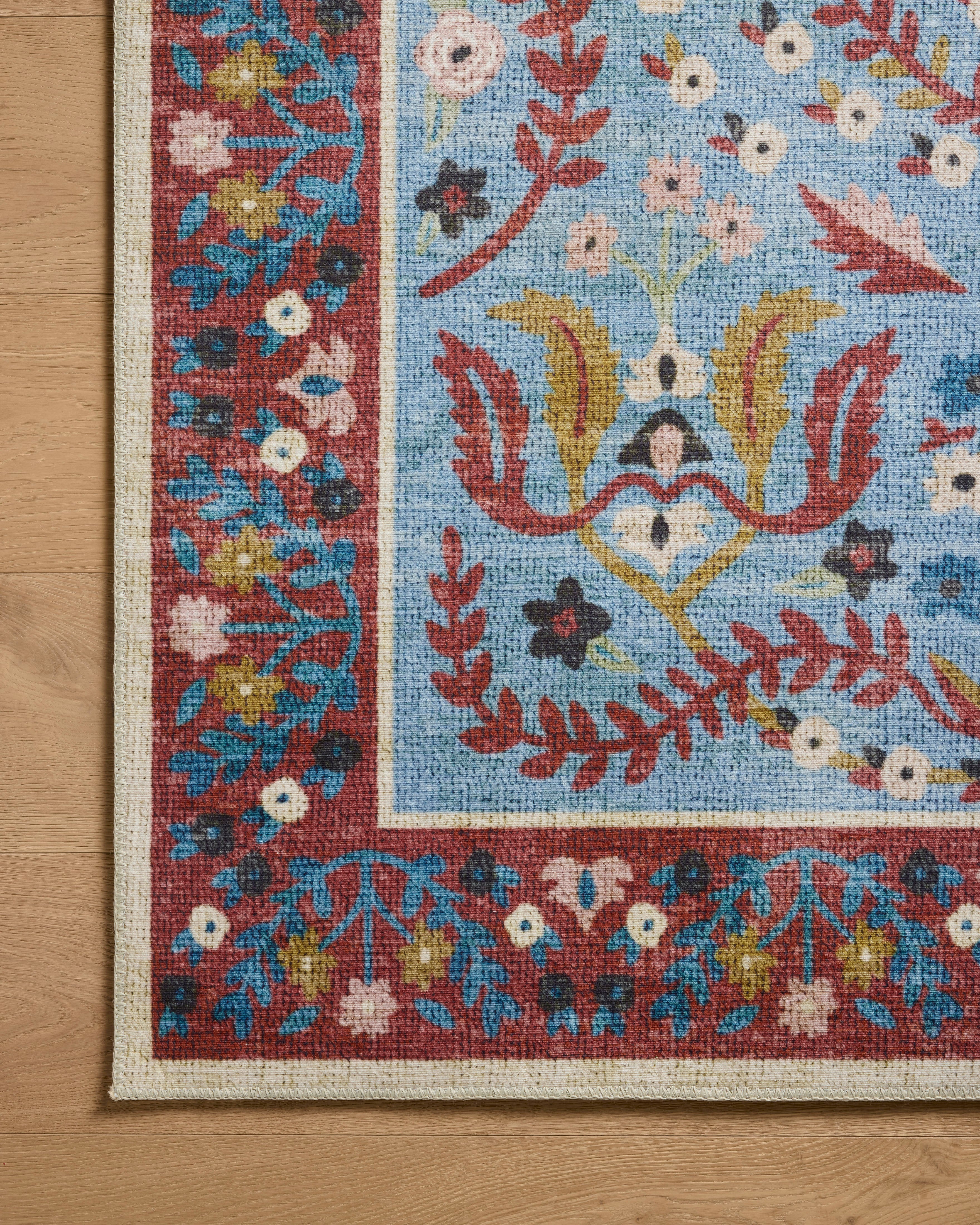 Rifle Paper Co. x Loloi Canopy Red / Blue Rug RUGS-patterned Loloi