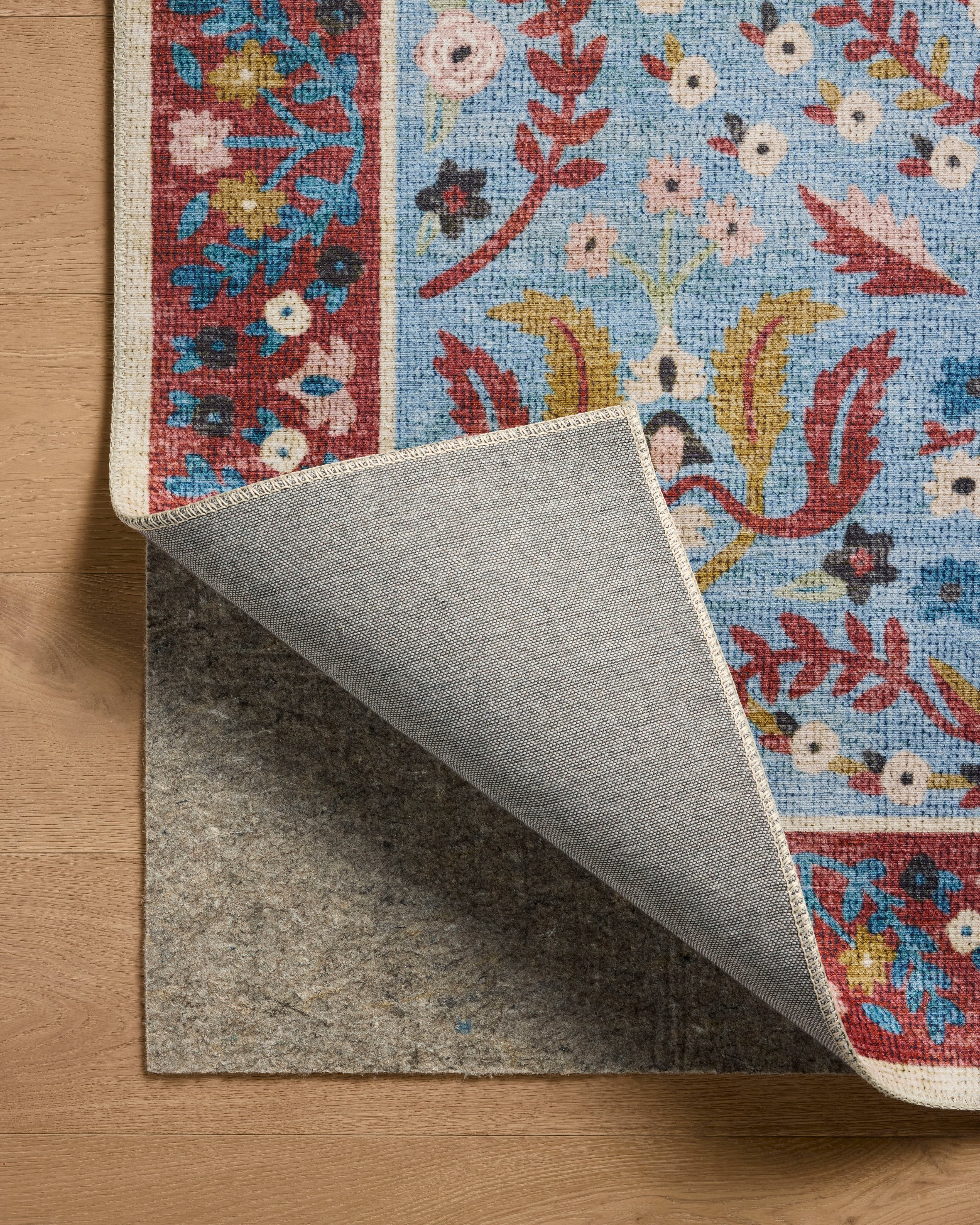 Rifle Paper Co. x Loloi Canopy Red / Blue Rug RUGS-patterned Loloi