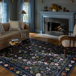 Rifle Paper Co. x Loloi Canopy Black / Multi Rug RUGS-patterned Loloi