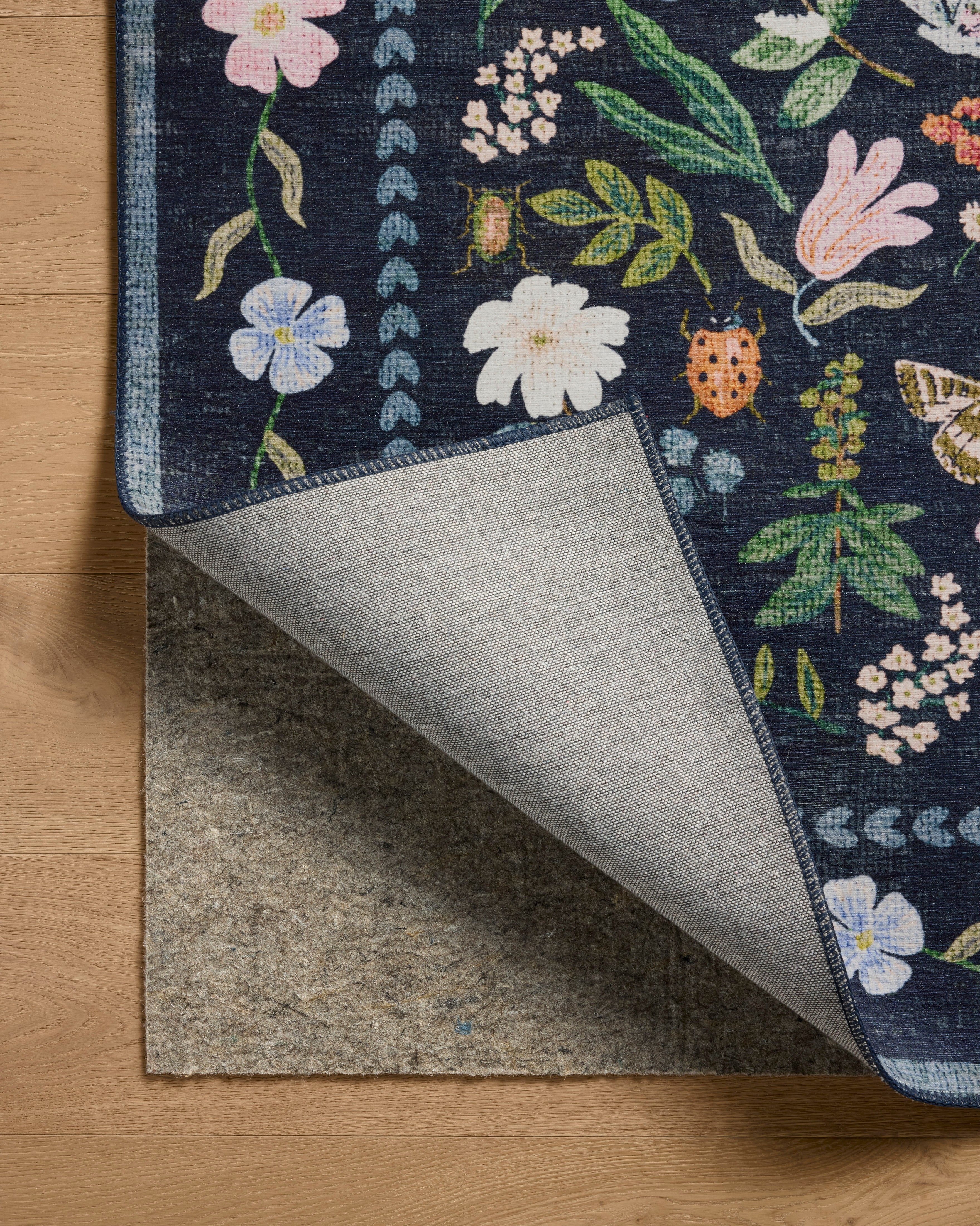 Rifle Paper Co. x Loloi Canopy Black / Multi Rug RUGS-patterned Loloi