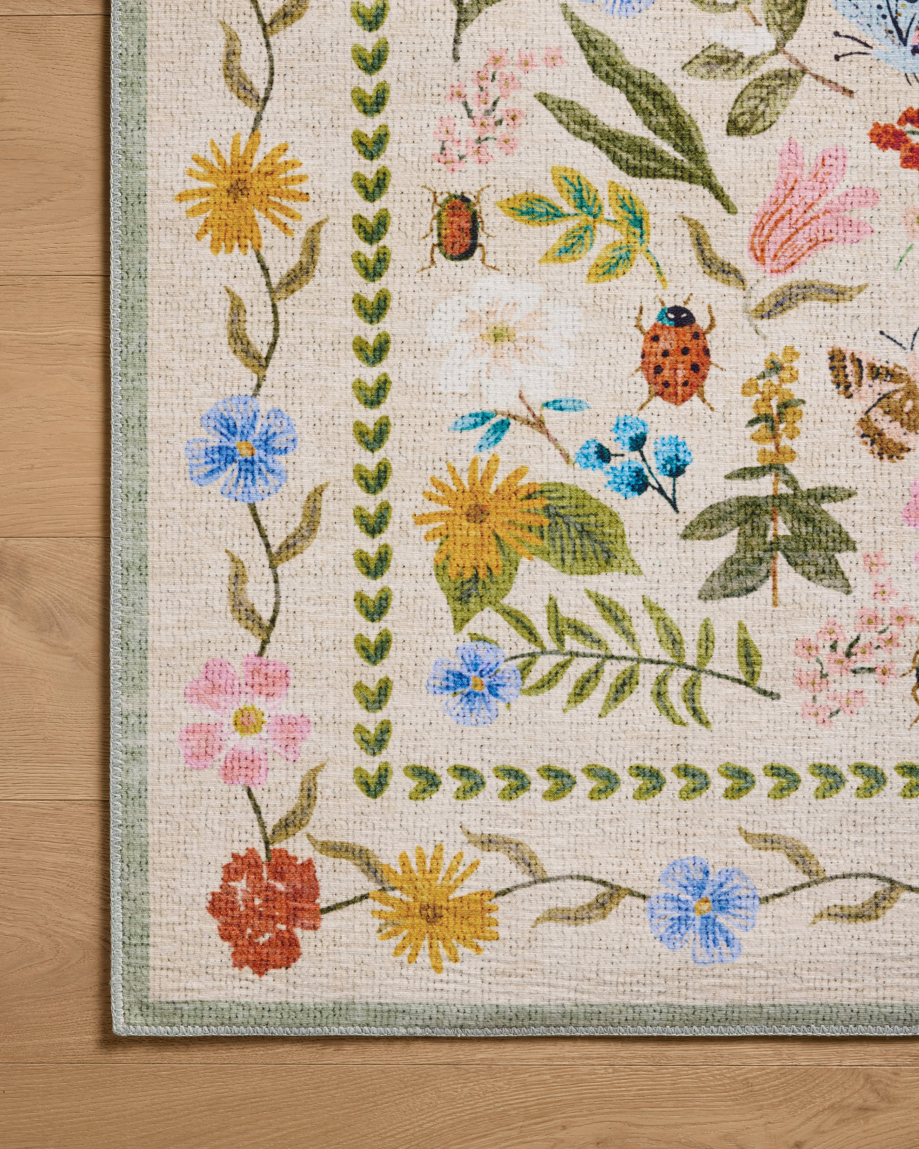 Rifle Paper Co. x Loloi Canopy Cream Rug RUGS-patterned Loloi