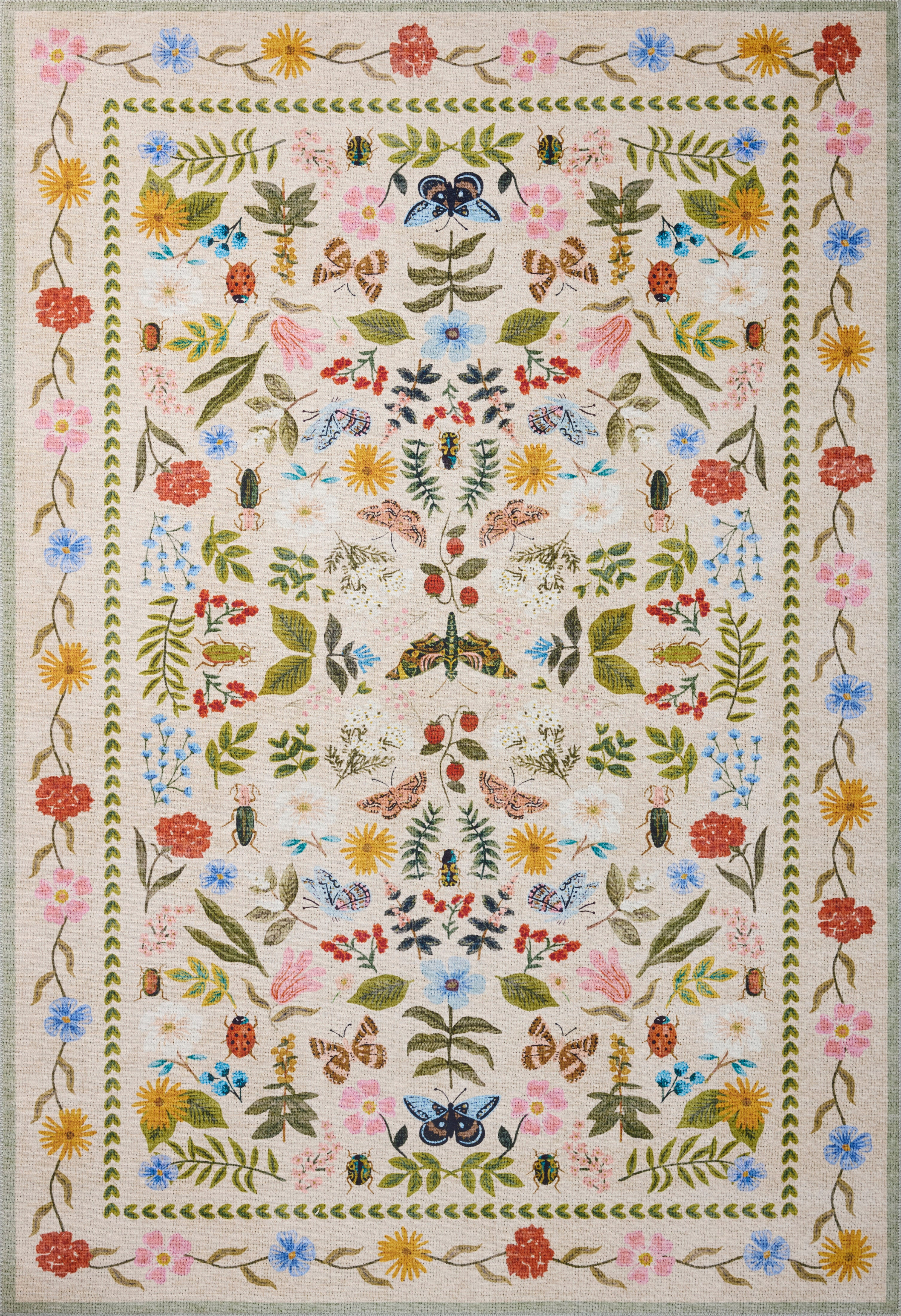 Rifle Paper Co. x Loloi Canopy Cream / Multi Rug RUGS-patterned Loloi