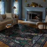 Rifle Paper Co. x Loloi Canopy Charcoal Rug RUGS-patterned Loloi