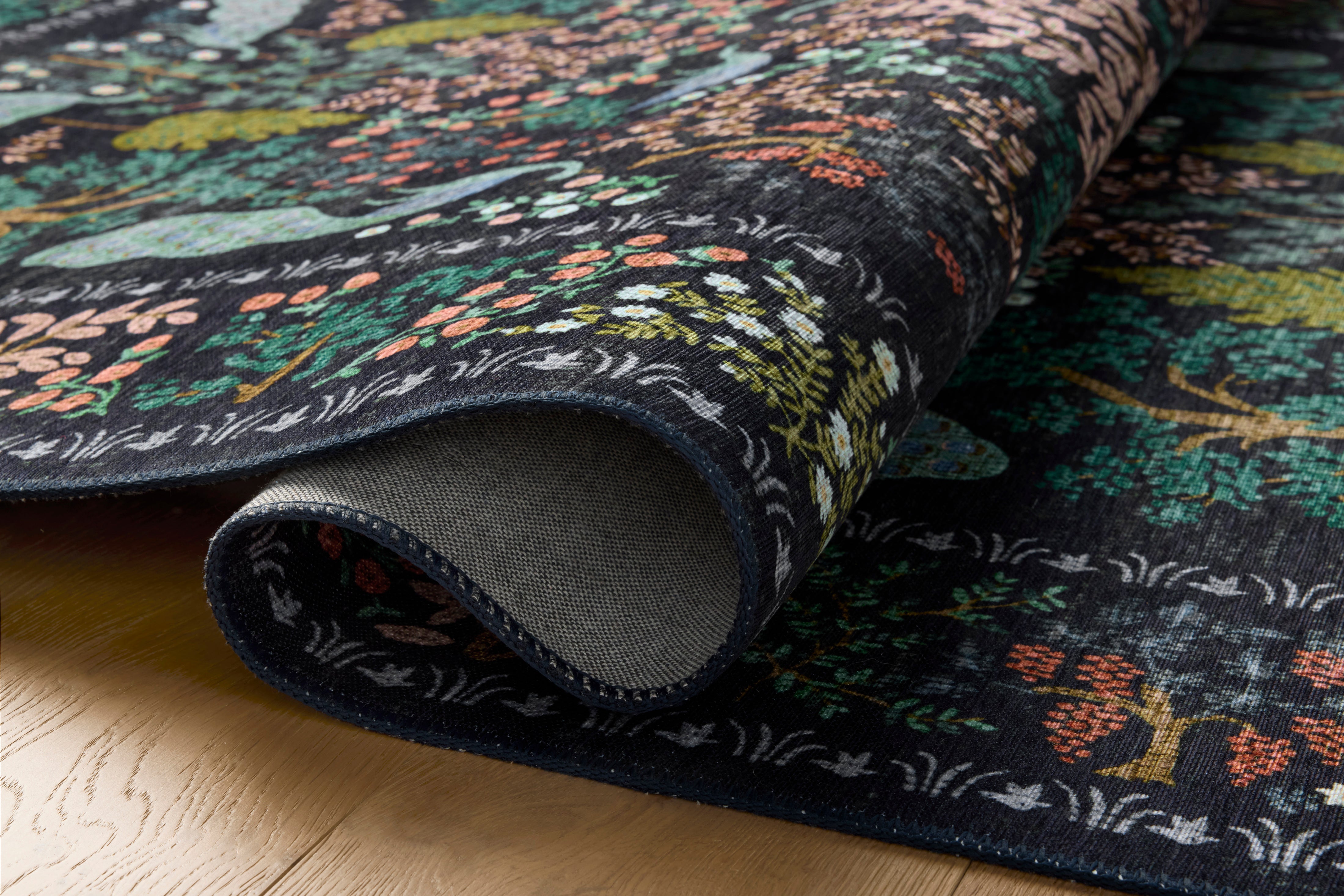 Rifle Paper Co. x Loloi Canopy Charcoal Rug RUGS-patterned Loloi