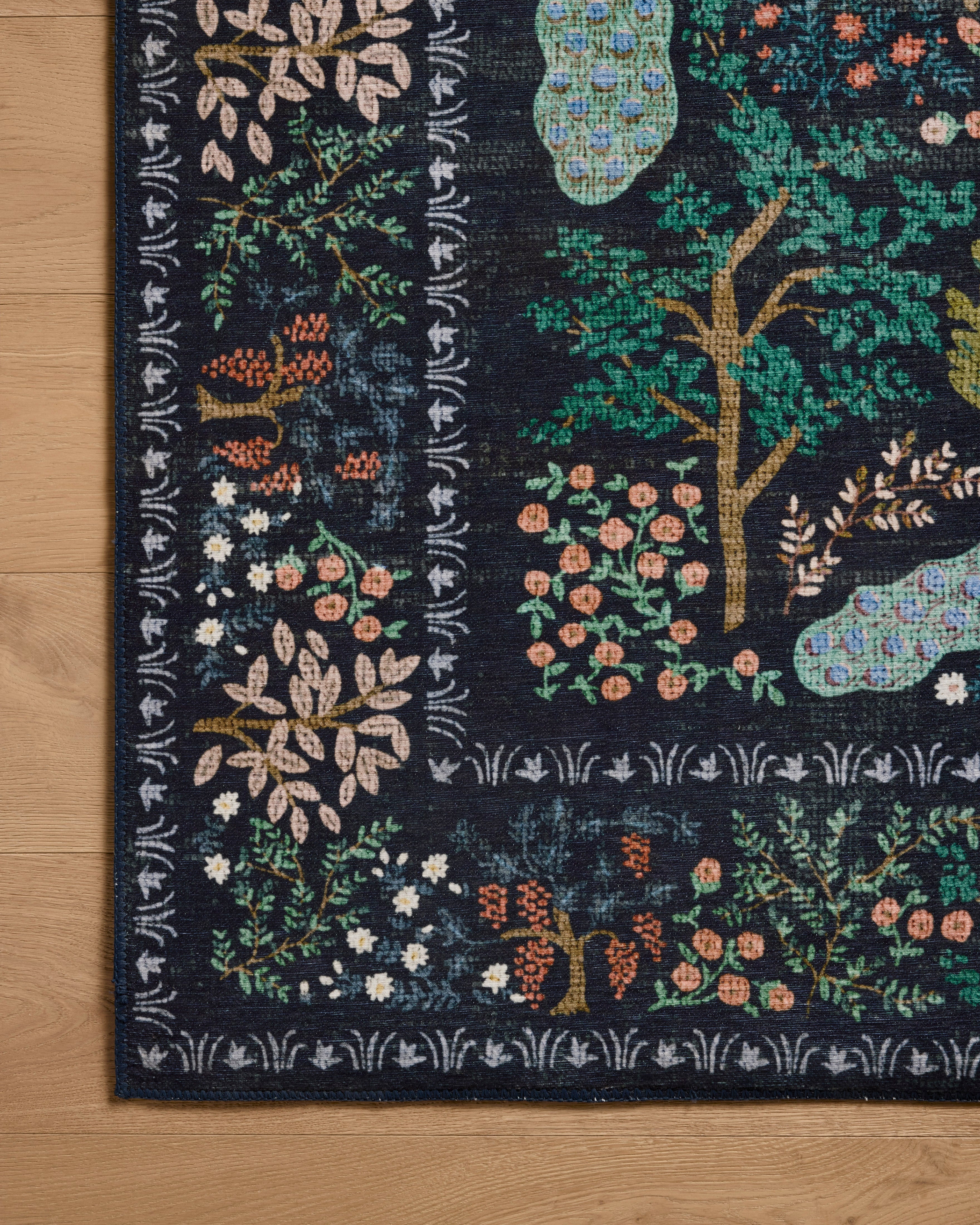 Rifle Paper Co. x Loloi Canopy Charcoal Rug RUGS-patterned Loloi