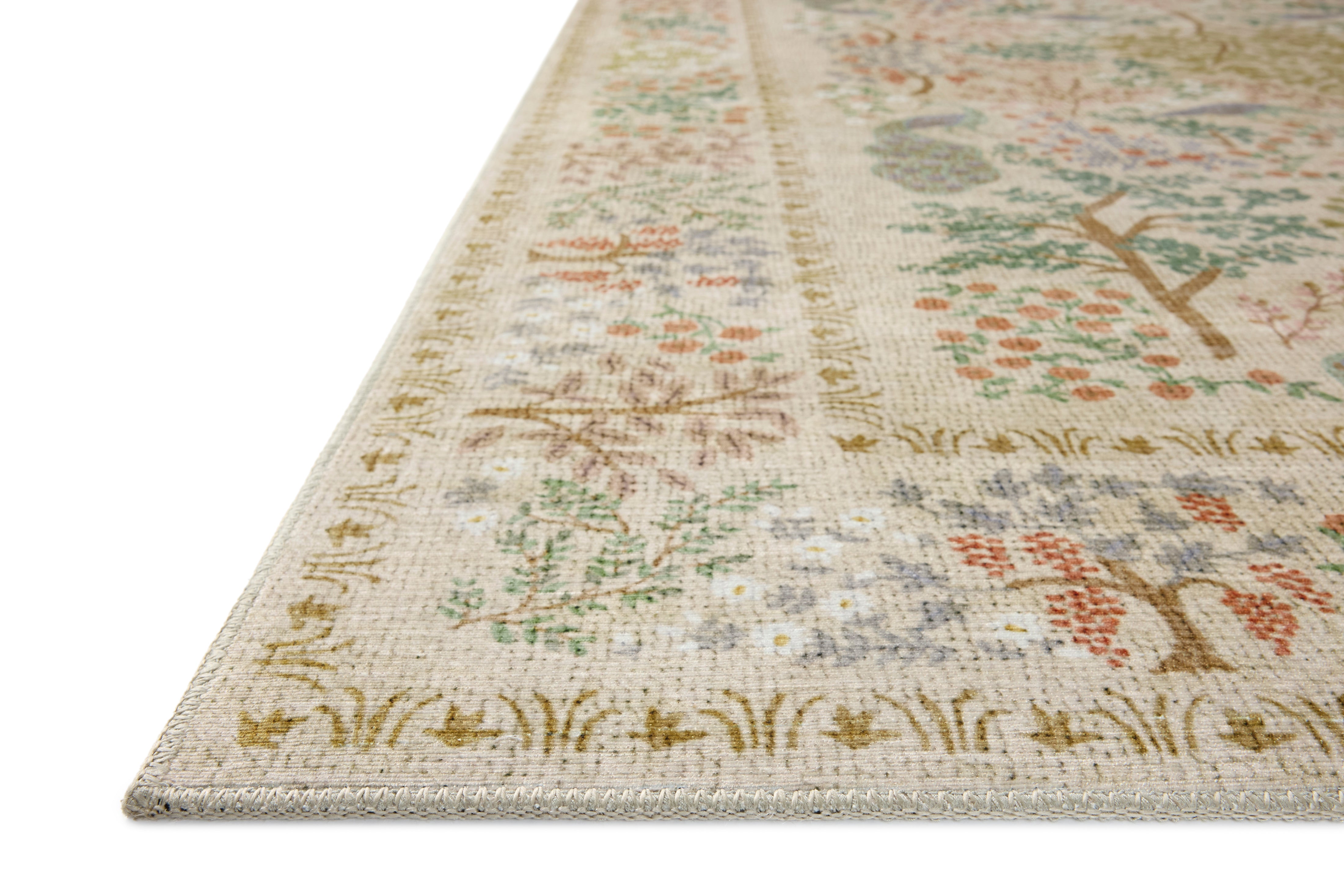 OVERSTOCK - Rifle Paper Co. x Loloi Canopy Cream Rug - 2'-0" x 3'-0" IN STORE - Sale Rugs Loloi