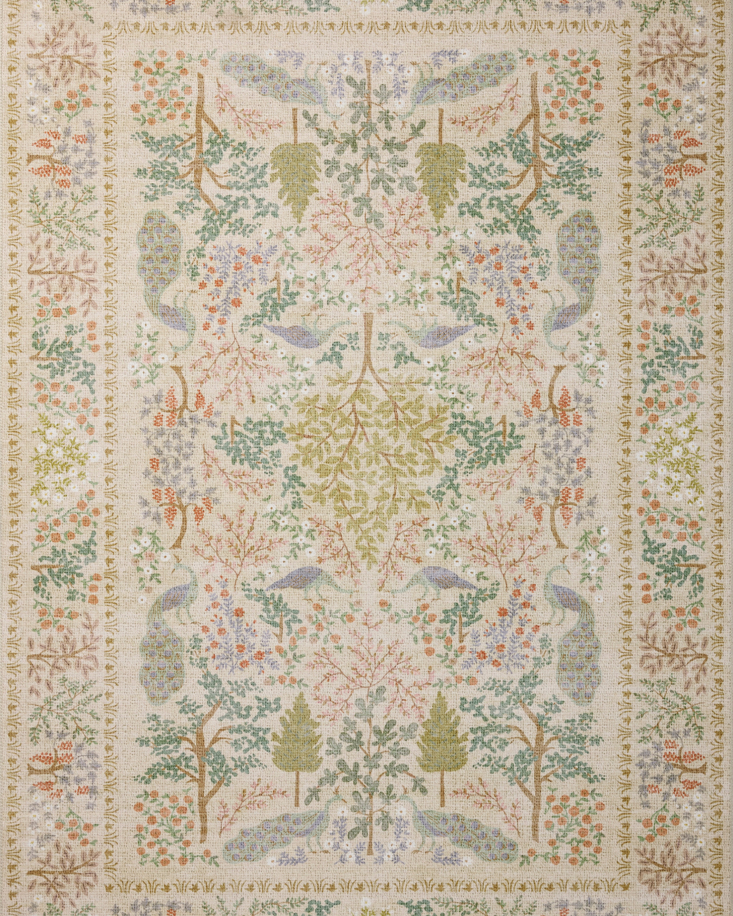 OVERSTOCK - Rifle Paper Co. x Loloi Canopy Cream Rug - 2'-0" x 3'-0" IN STORE - Sale Rugs Loloi
