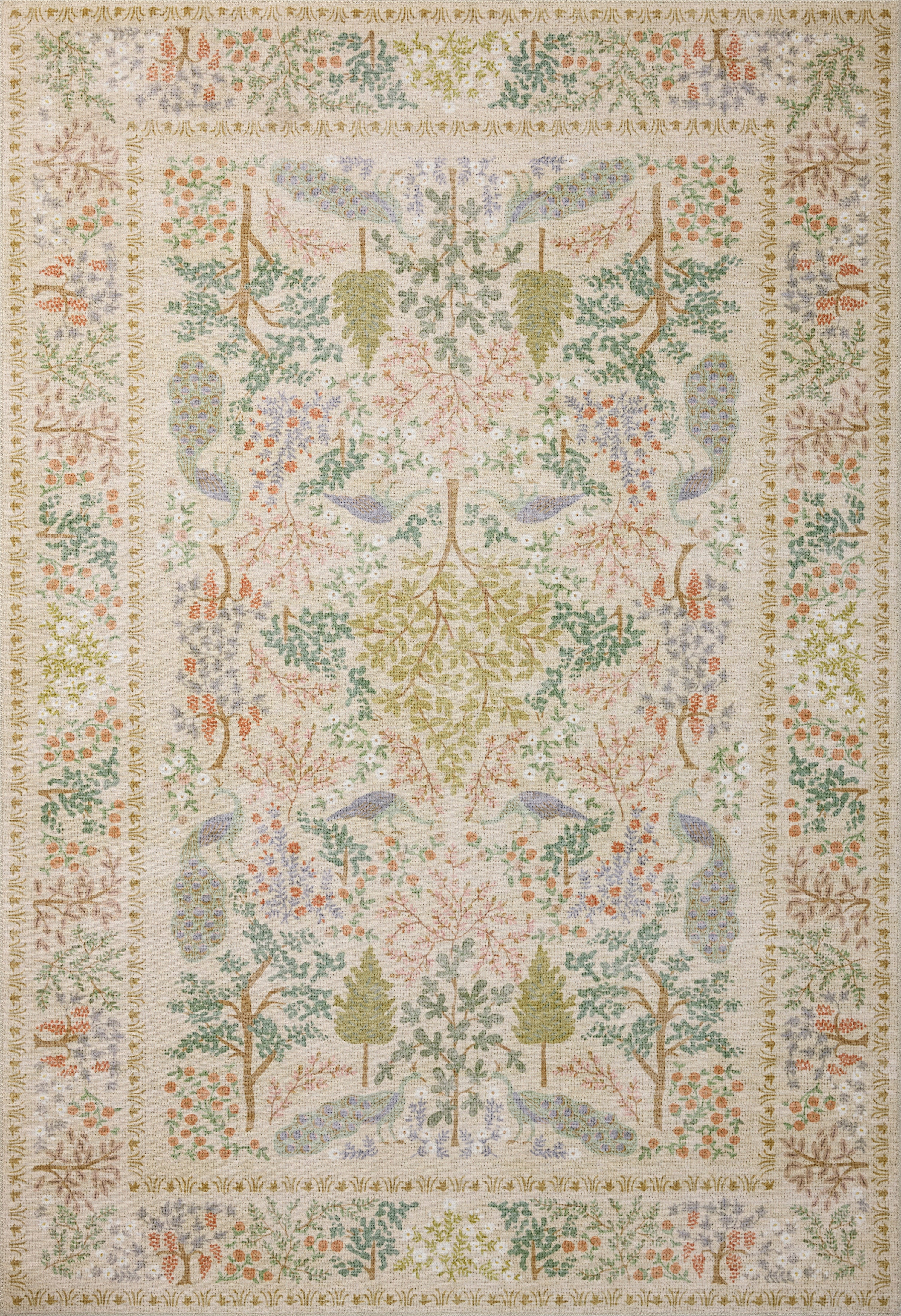 Rifle Paper Co. x Loloi Canopy Cream Rug RUGS-patterned Loloi