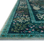 Rifle Paper Co. x Loloi Canopy Teal Rug RUGS-patterned Loloi