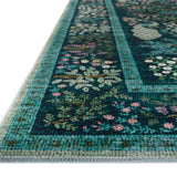 Rifle Paper Co. x Loloi Canopy Teal Rug RUGS-patterned Loloi