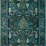 Rifle Paper Co. x Loloi Canopy Teal Rug RUGS-patterned Loloi