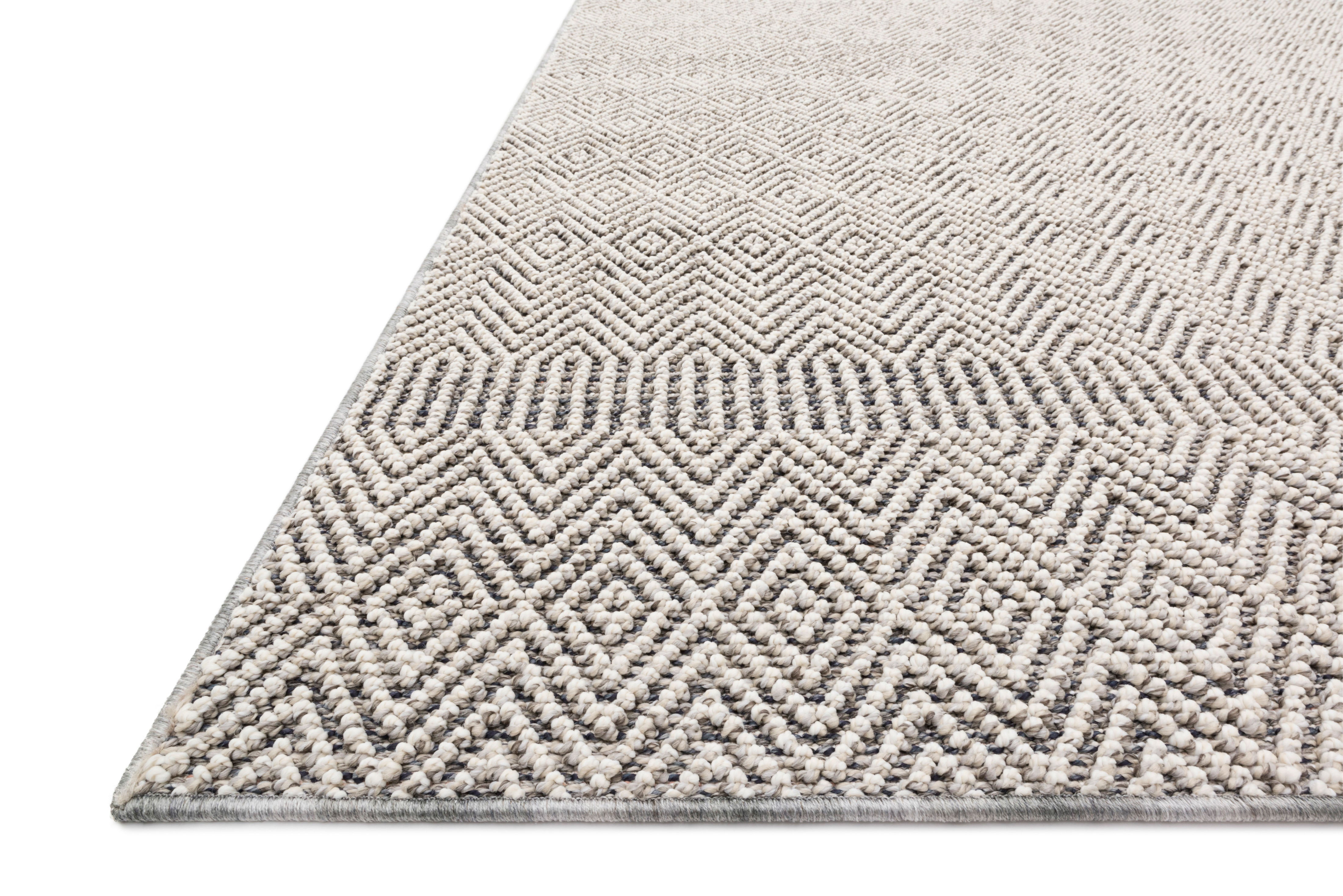 Loloi Cole Grey / Bone Rug RUGS - synthetic Loloi