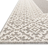 Loloi Cole Grey / Ivory Rug RUGS - synthetic Loloi