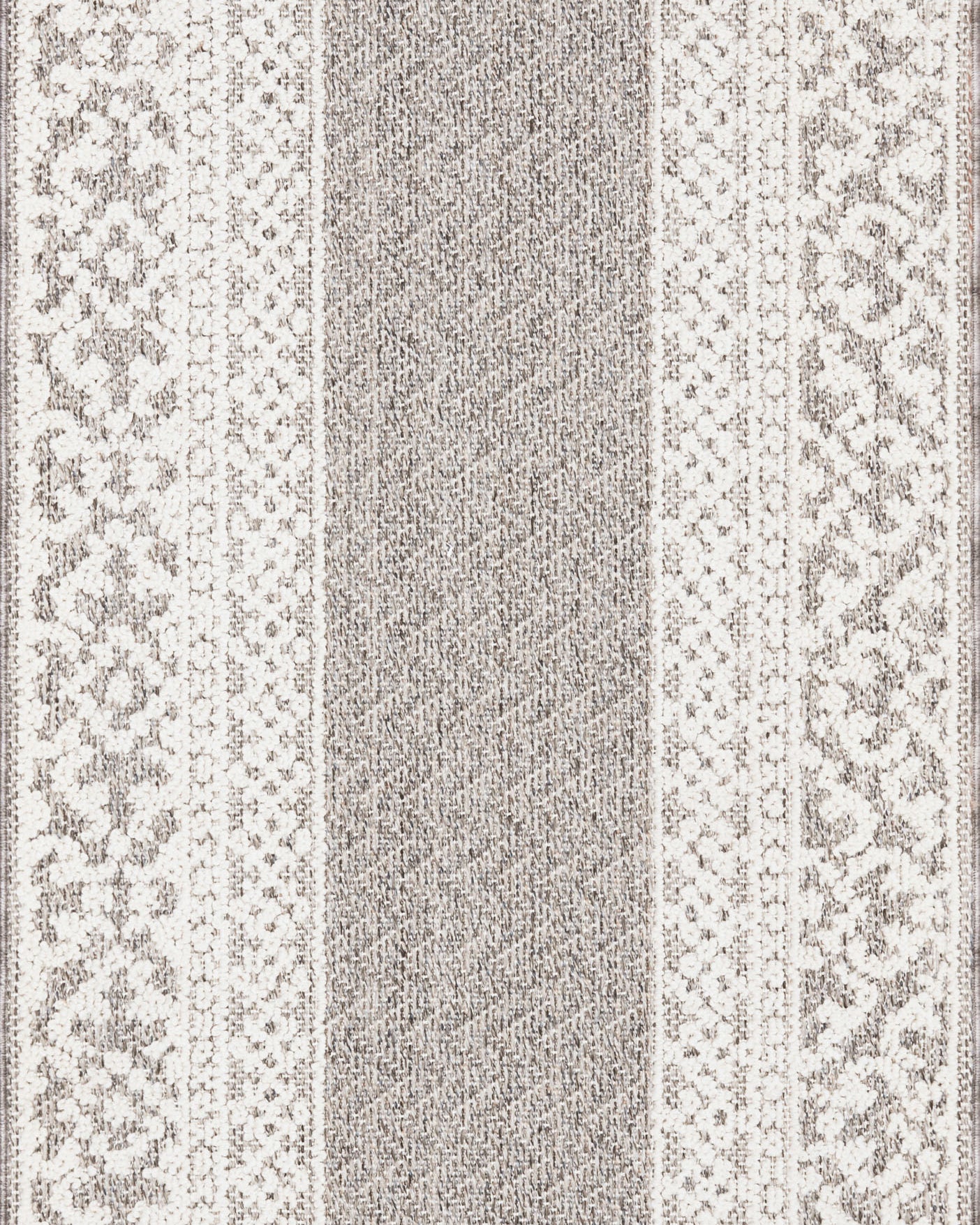 Loloi Cole Grey / Ivory Rug RUGS - synthetic Loloi