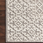 Loloi Cole Grey / Ivory Rug RUGS - synthetic Loloi