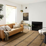 Angela Rose x Loloi Colton Natural/ Black Rug 0-RUGS Loloi