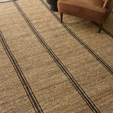 Angela Rose x Loloi Colton Natural/ Black Rug 0-RUGS Loloi