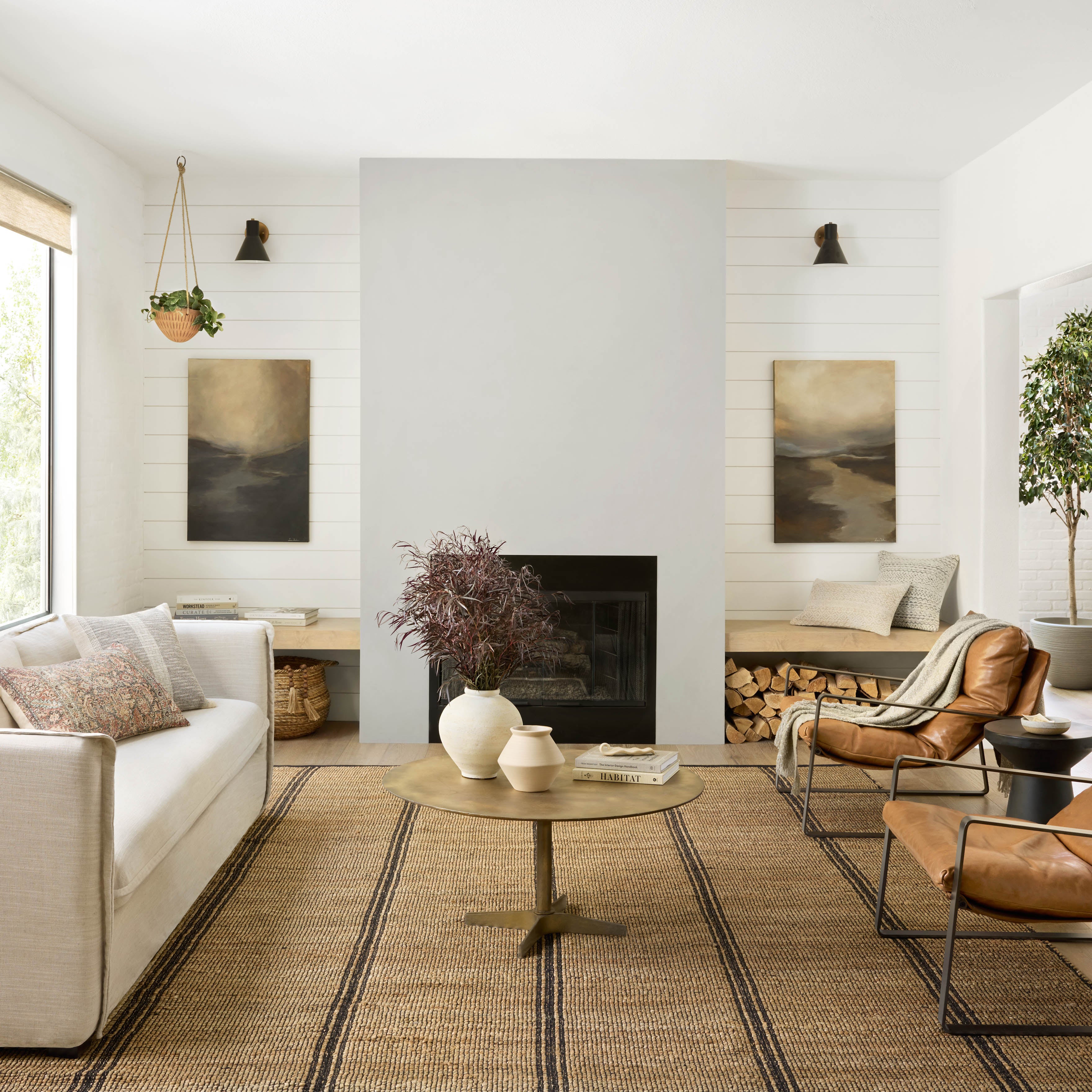 Angela Rose x Loloi Colton Natural/ Black Rug 0-RUGS Loloi