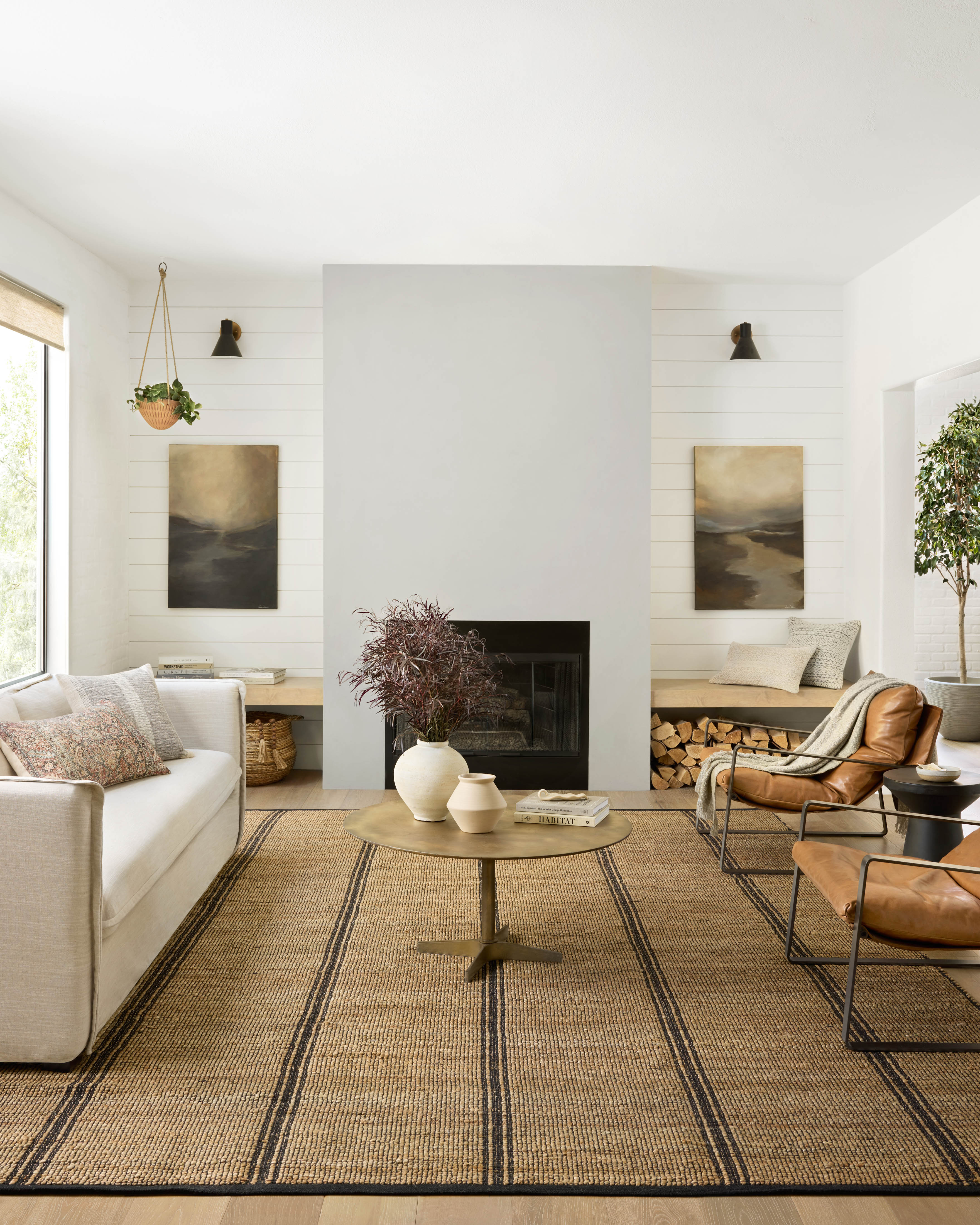 Angela Rose x Loloi Colton Natural/ Black Rug 0-RUGS Loloi