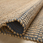 Angela Rose x Loloi Colton Natural/ Navy Rug 0-RUGS Loloi