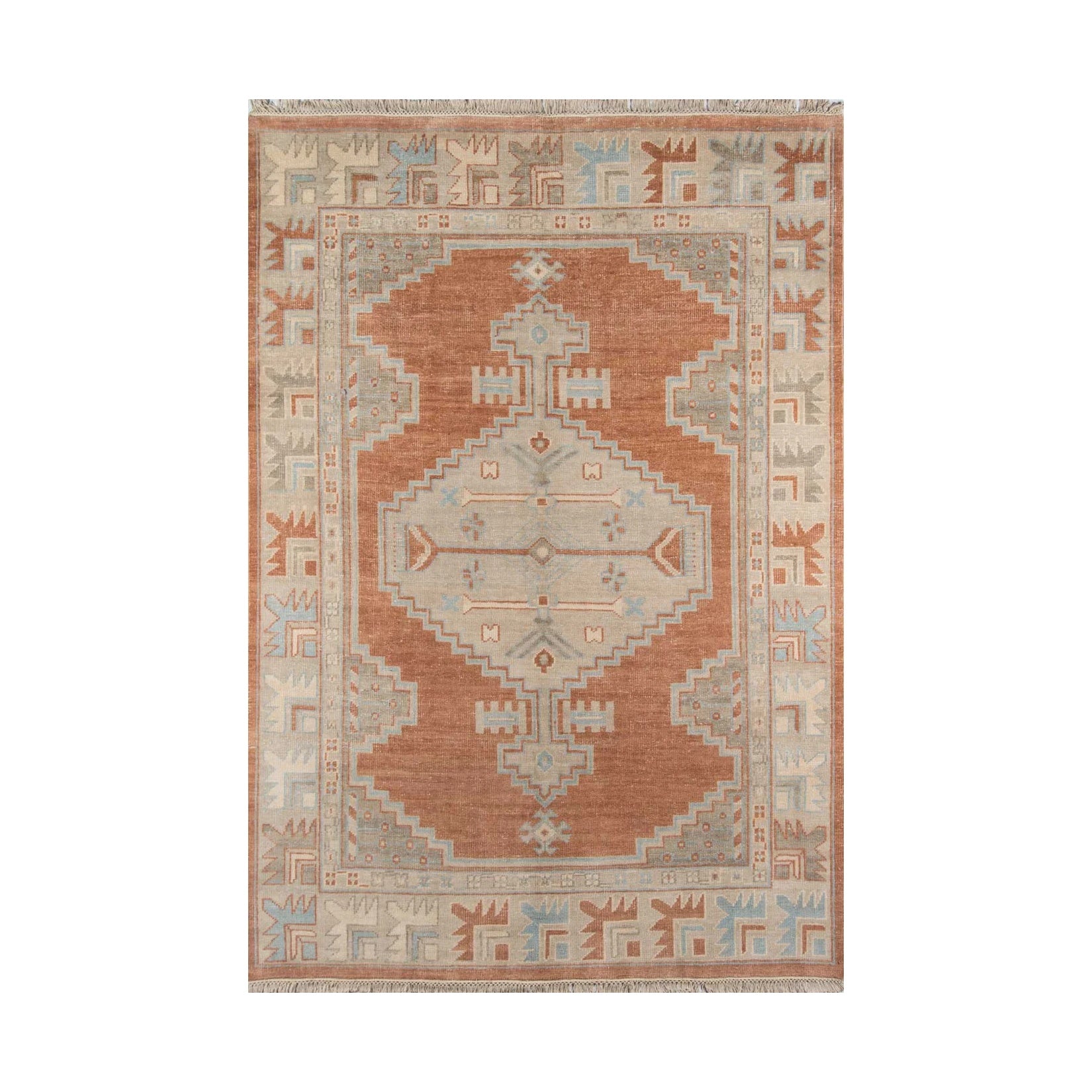 Concord Walden Hand Knotted Area Rug RUGS - wool Momeni Rust 2' x 3'