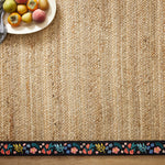 Rifle Paper Co. x Loloi Costa Natural / Black Rug 1-RUGS-patterned Loloi