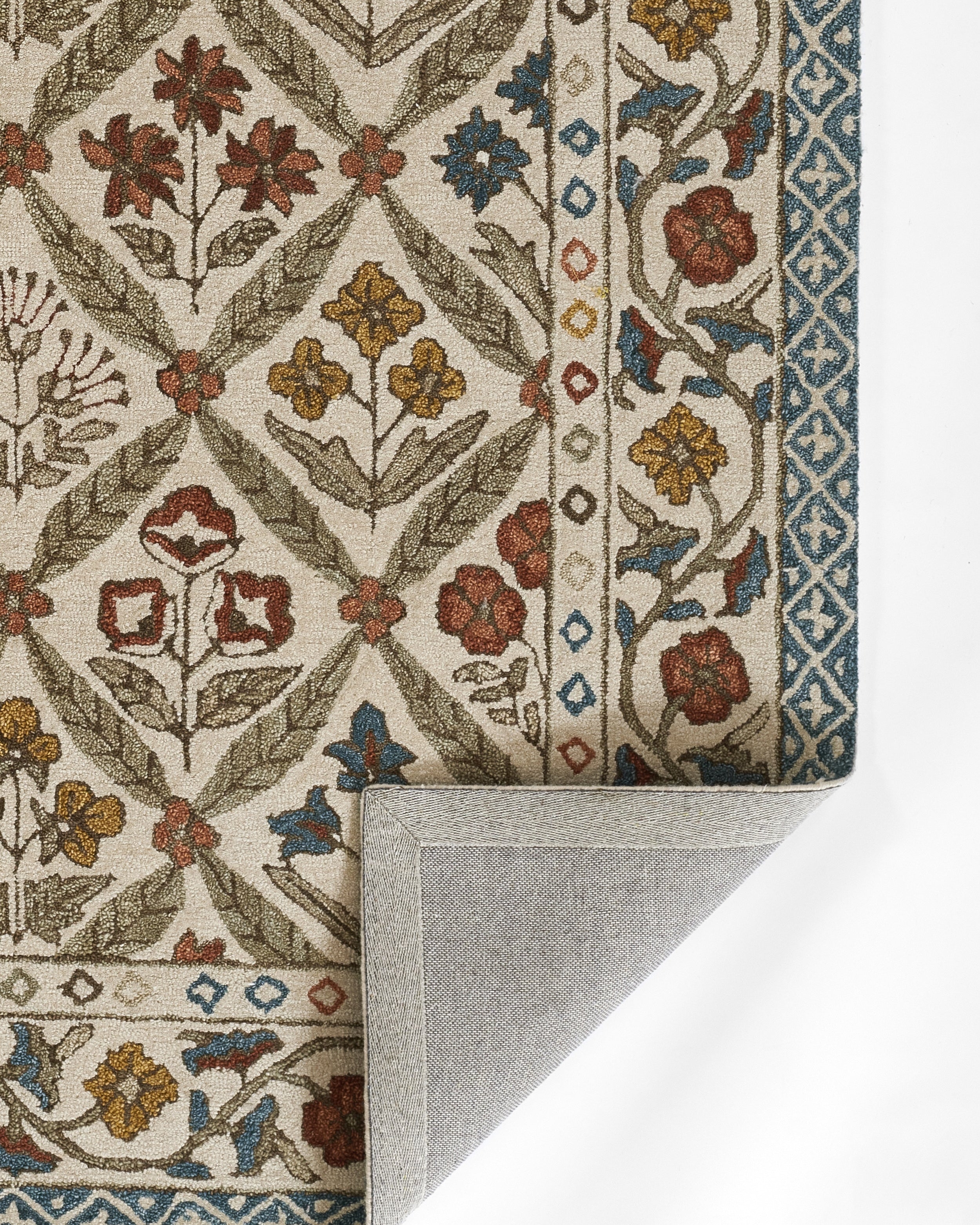 Cotswold Lattice Hand Tufted Rug RUGS - wool Momeni