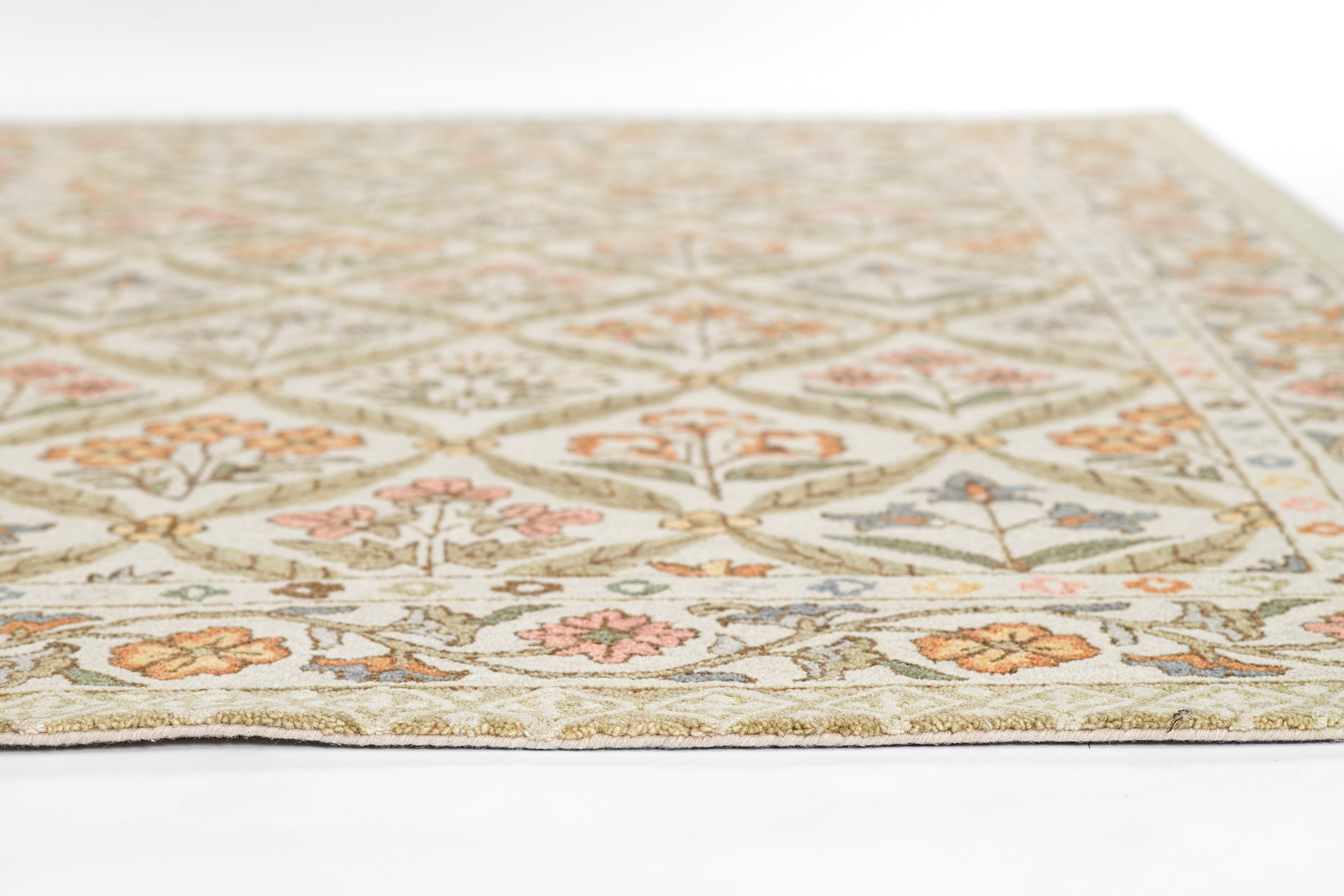 Cotswold Lattice Hand Tufted Rug RUGS - wool Momeni