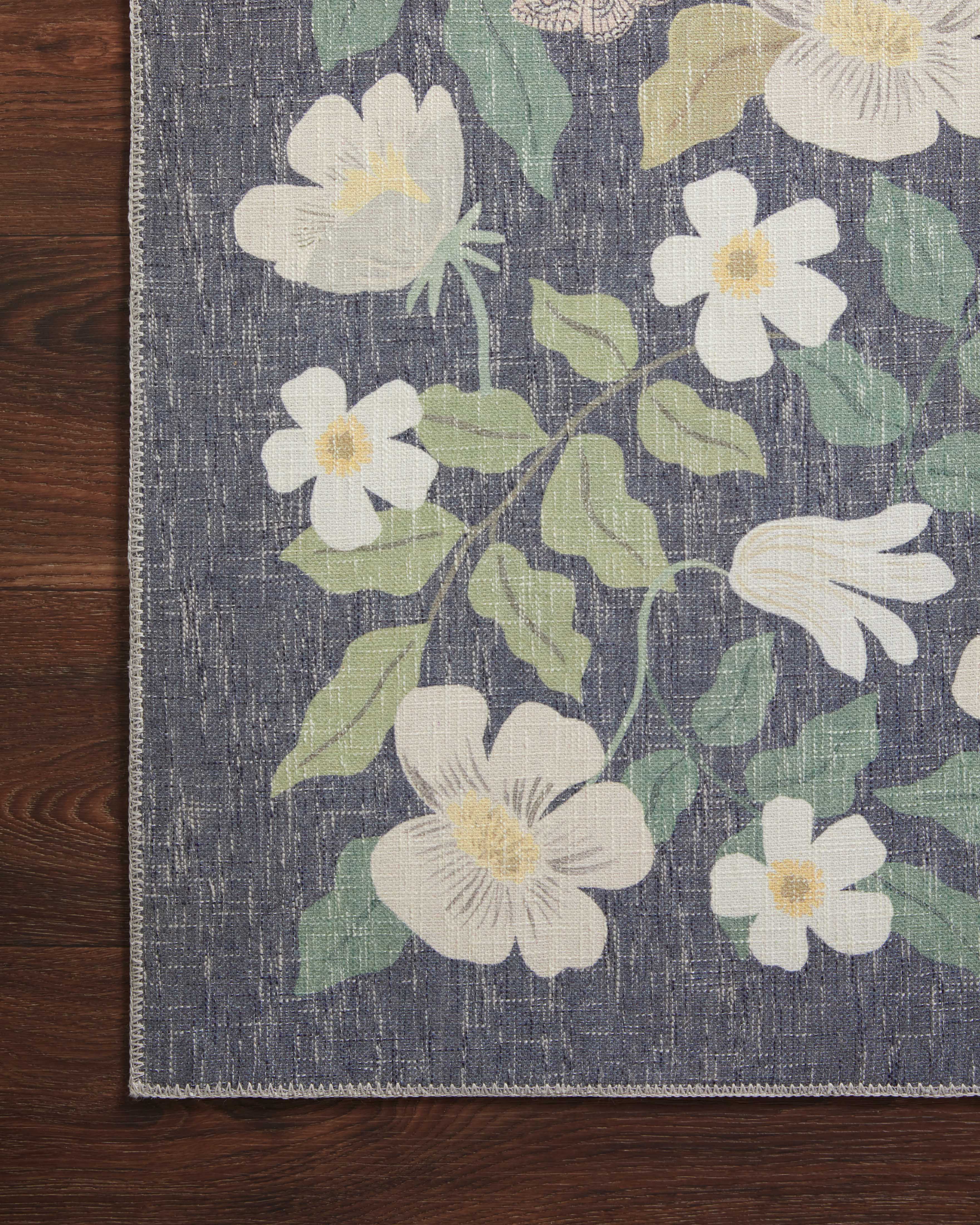 Rifle Paper Co. x Loloi Cotswolds Charcoal Rug RUGS - synthetic Loloi