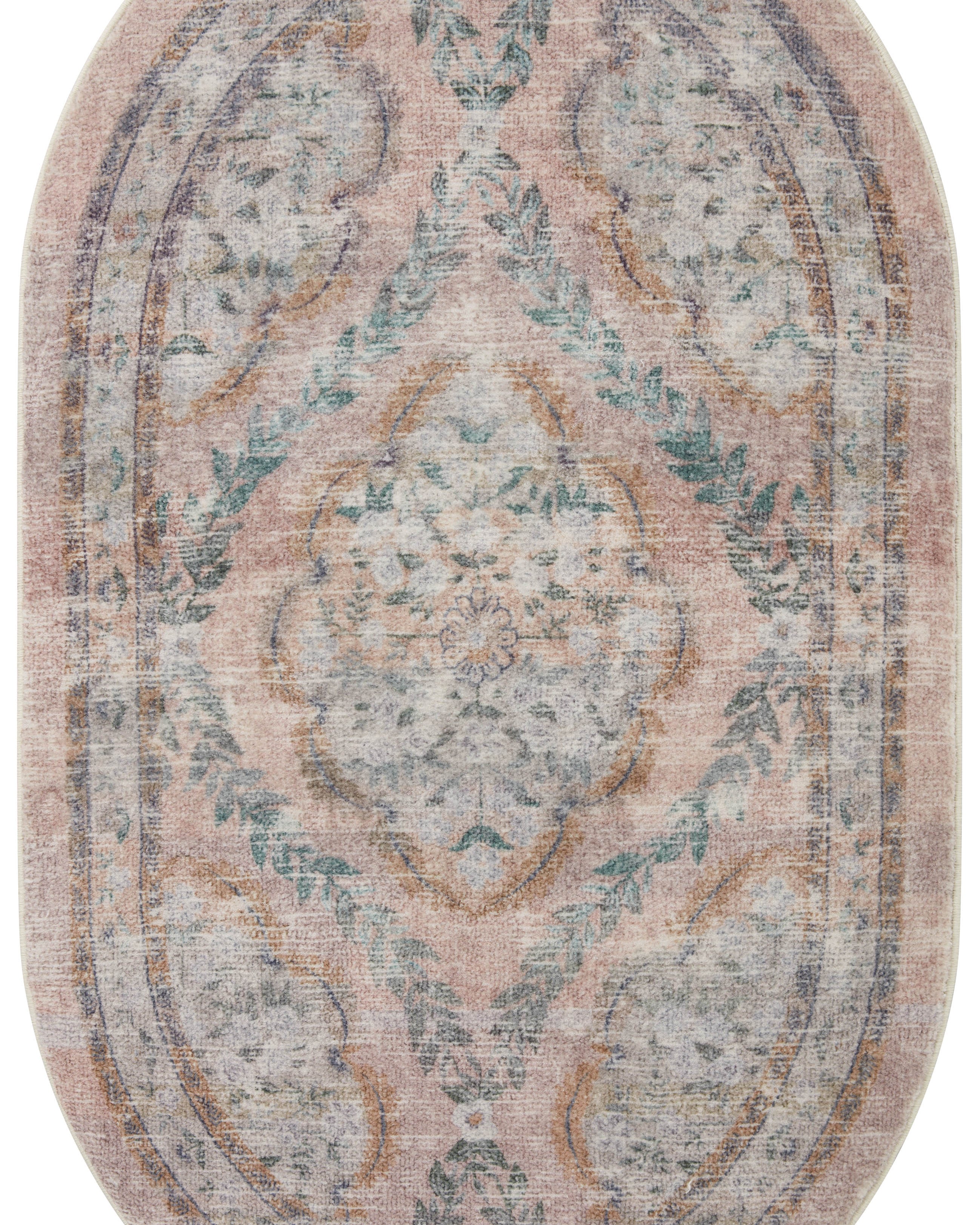 Rifle Paper Co. x Loloi Courtyard Chateau Blush Rug 3-patterned rugs Loloi