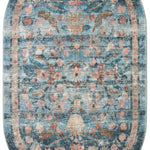 Rifle Paper Co. x Loloi Courtyard Eve Blue Rug 3-patterned rugs Loloi