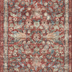 Rifle Paper Co. x Loloi Courtyard Crimson Oval Rug RUGS - synthetic Loloi