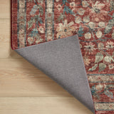 Rifle Paper Co. x Loloi Courtyard Crimson Oval Rug RUGS - synthetic Loloi