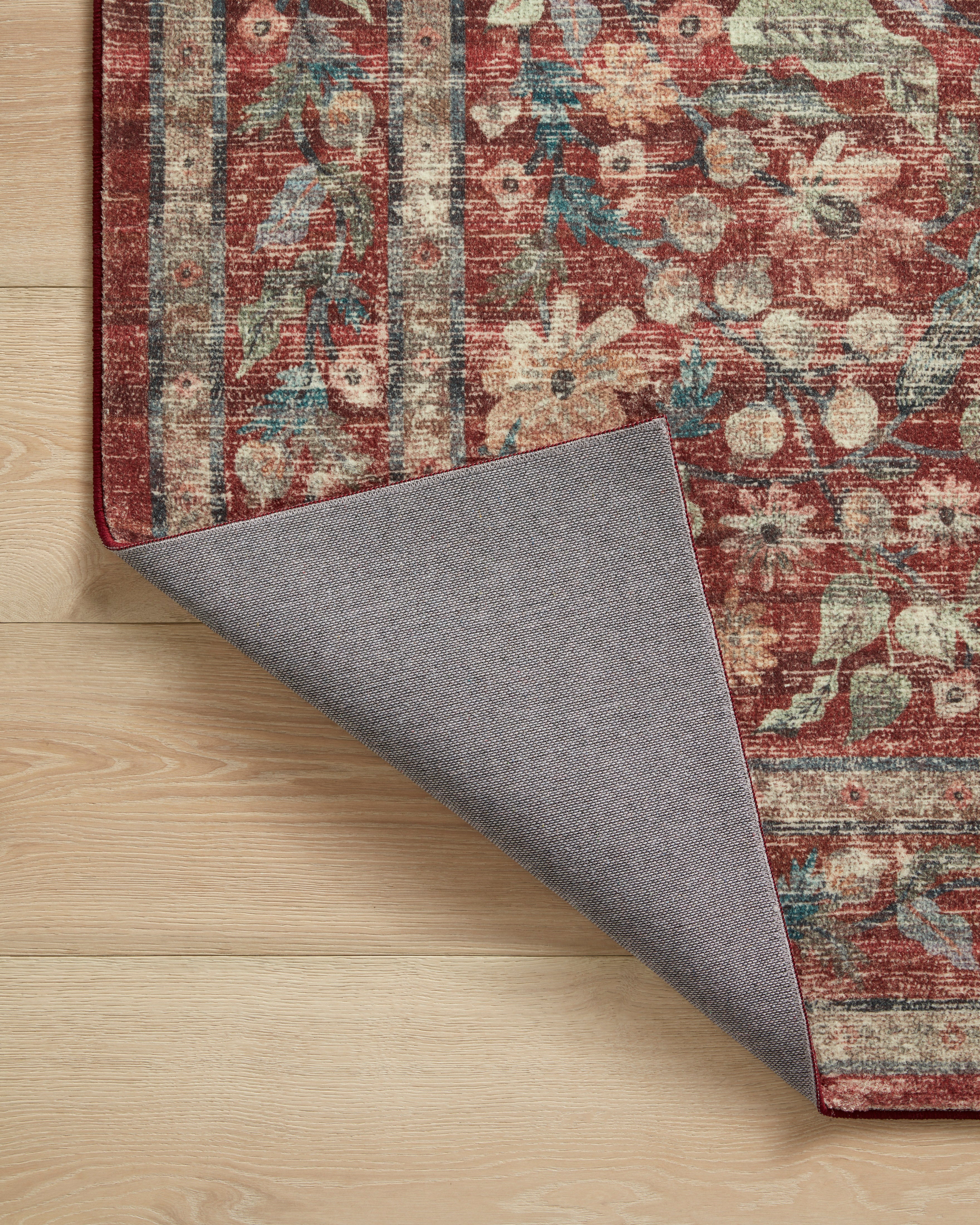 Rifle Paper Co. x Loloi Courtyard Crimson Rug RUGS - synthetic Loloi