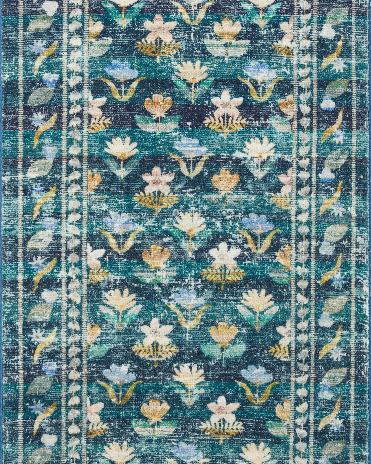 Rifle Paper Co. x Loloi Courtyard Emerald Oval Rug RUGS - synthetic Loloi