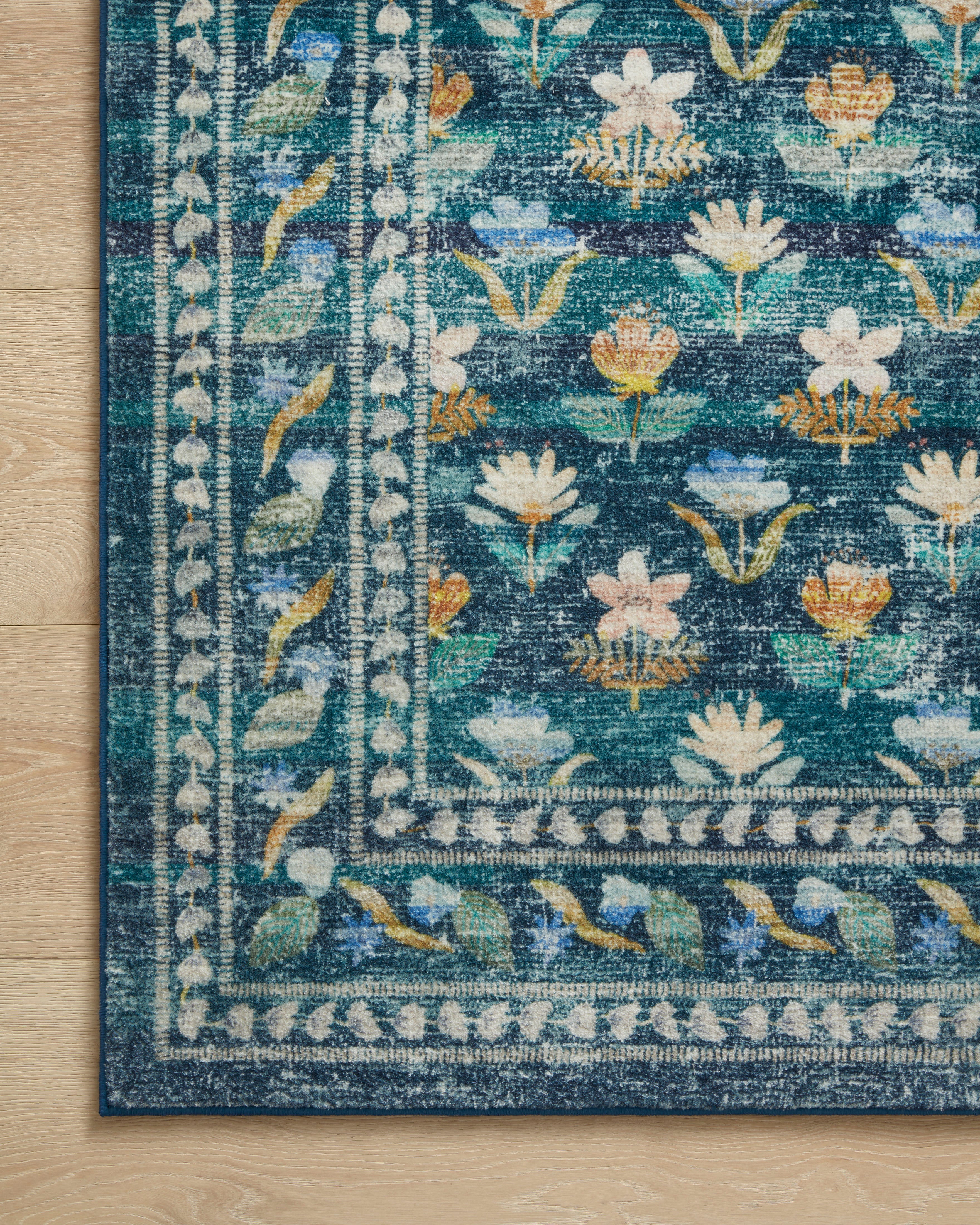 Rifle Paper Co. x Loloi Courtyard Emerald Rug RUGS - synthetic Loloi