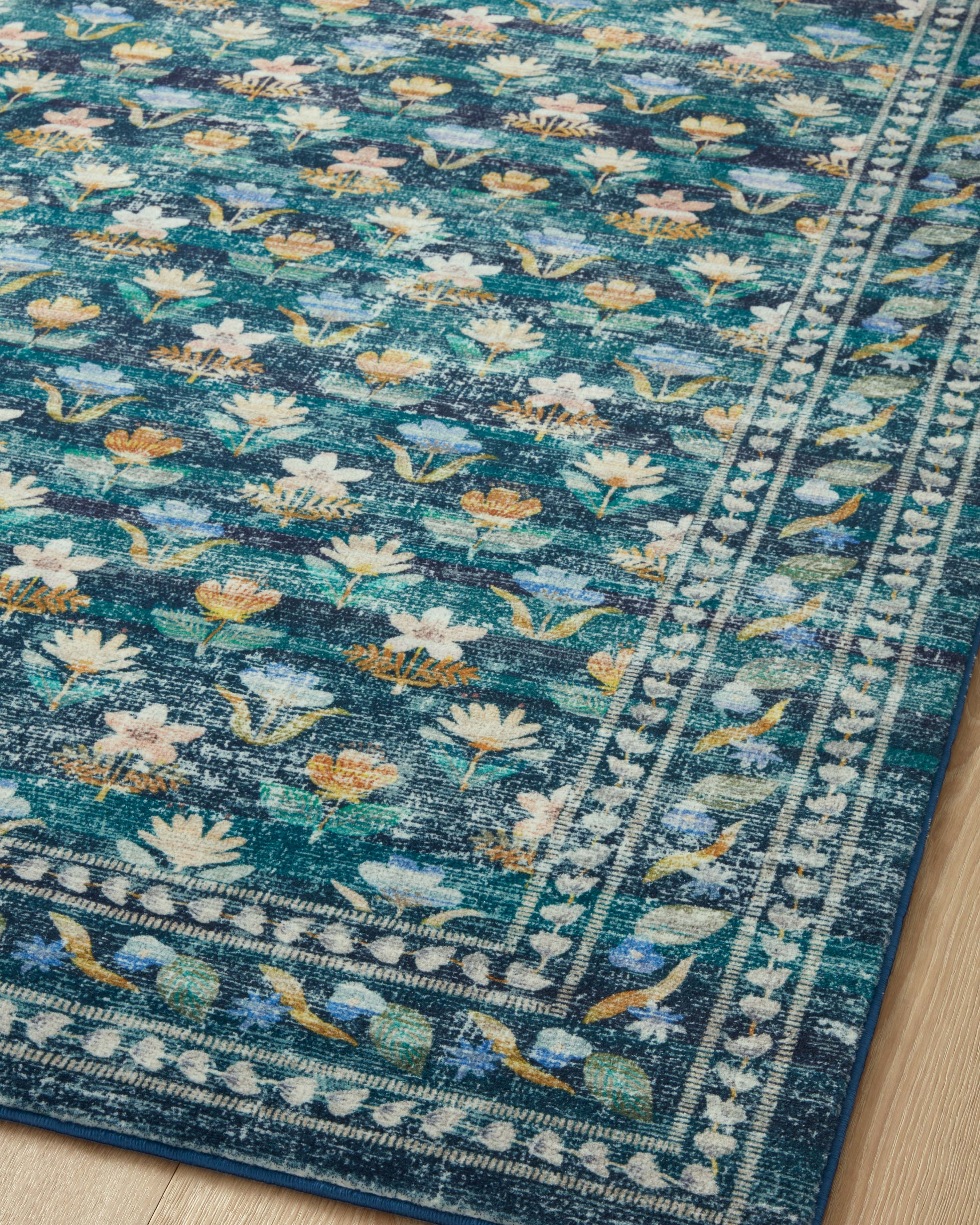 Rifle Paper Co. x Loloi Courtyard Emerald Oval Rug RUGS - synthetic Loloi