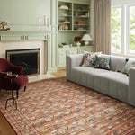 Rifle Paper Co. x Loloi Courtyard Terracotta Oval Rug RUGS - synthetic Loloi