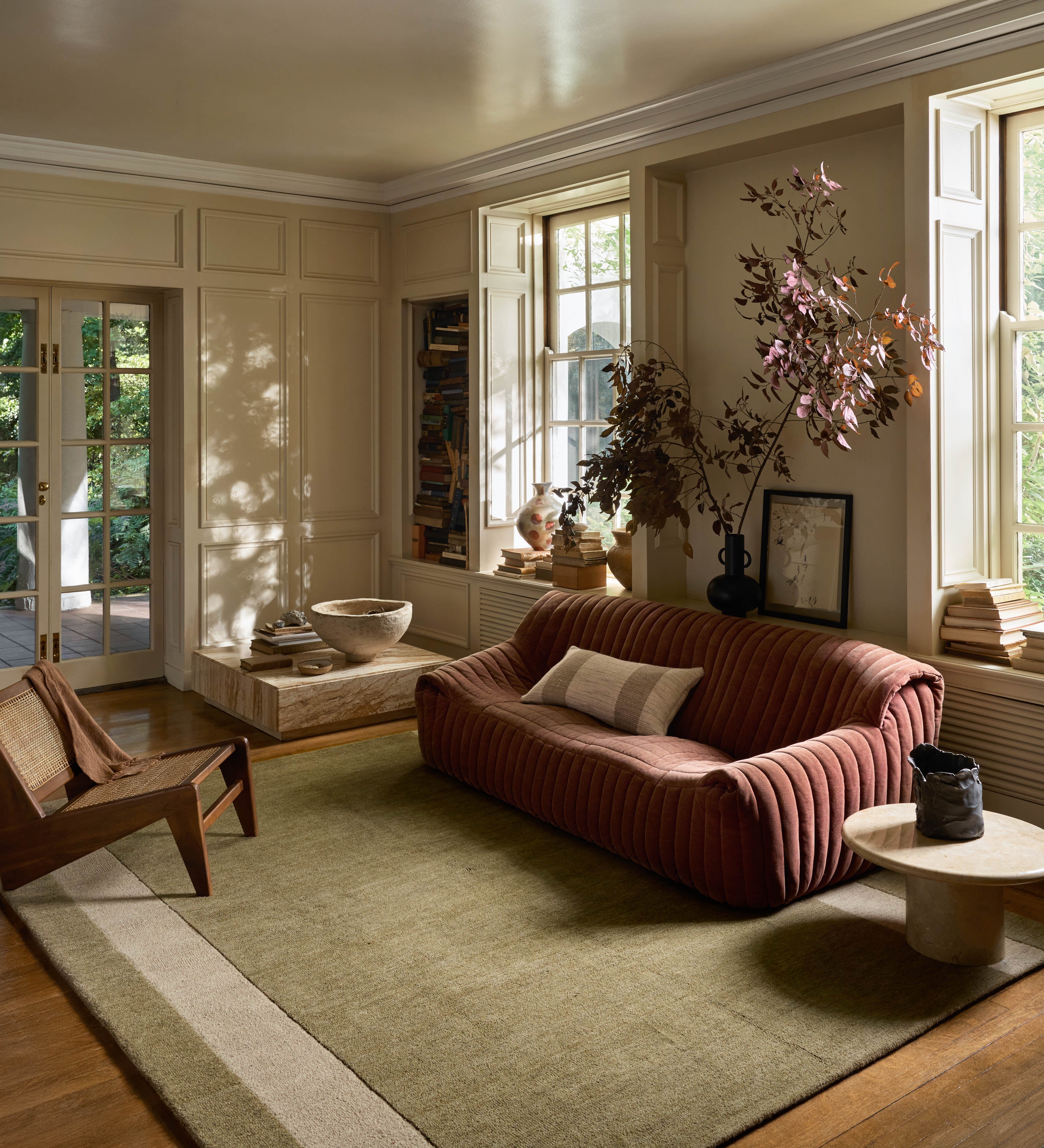 Leanne Ford x Loloi Craven Light Olive / Oatmeal Sample Rug RUGS - wool Loloi
