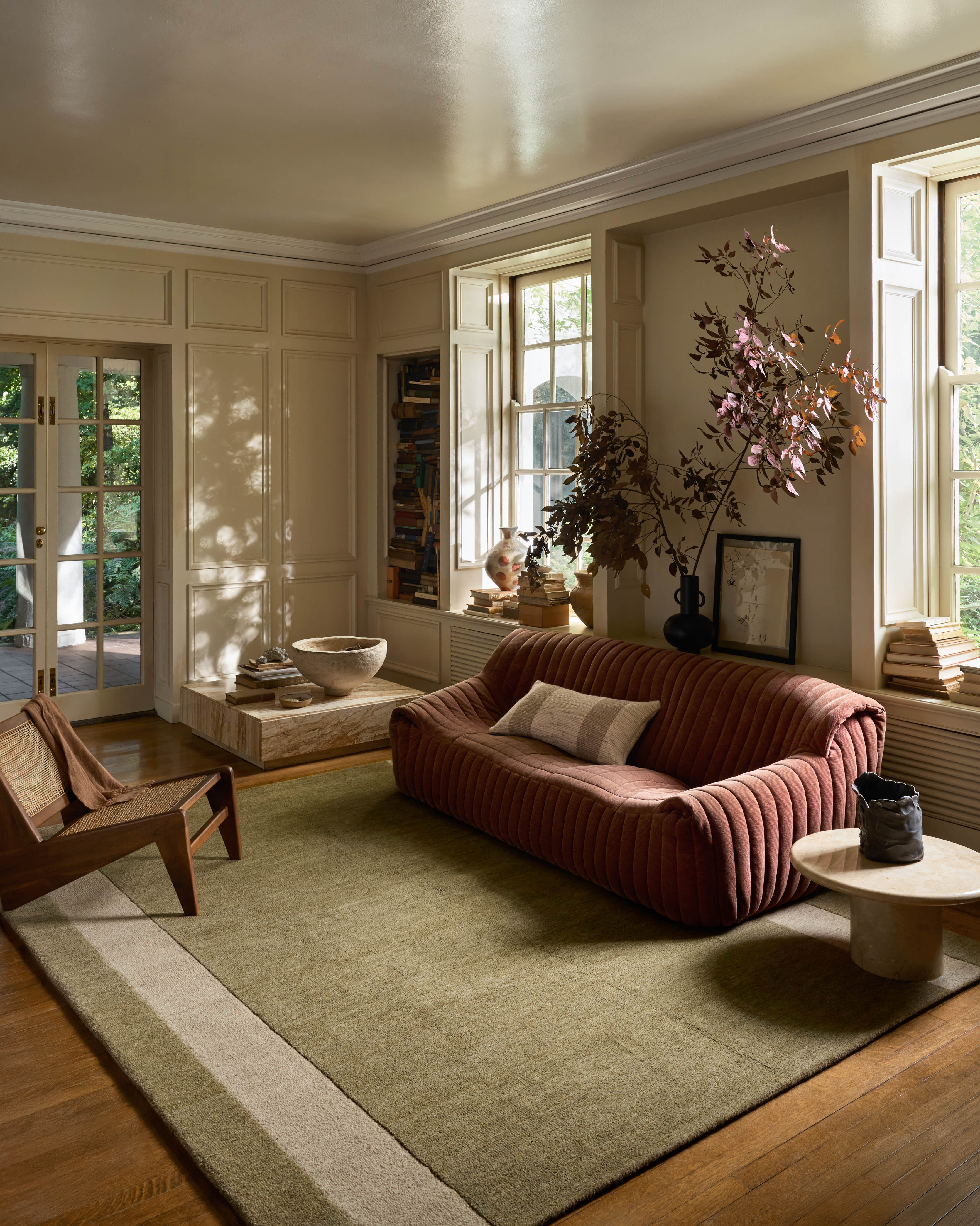 Leanne Ford x Loloi Craven Light Olive / Oatmeal Sample Rug RUGS - wool Loloi