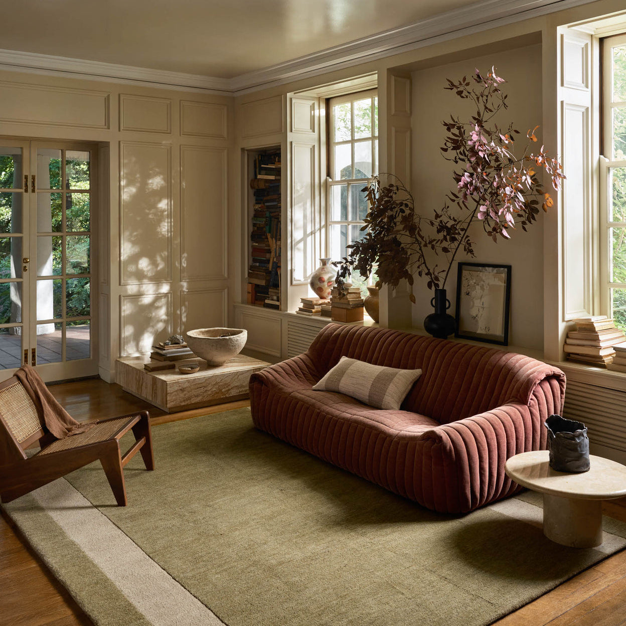 Leanne Ford x Loloi Craven Light Olive / Oatmeal Rug RUGS - wool Loloi