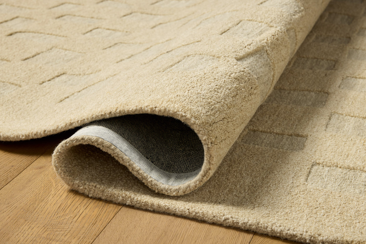 Leanne Ford x Loloi Craven Oatmeal / Dove Rug RUGS - wool Loloi