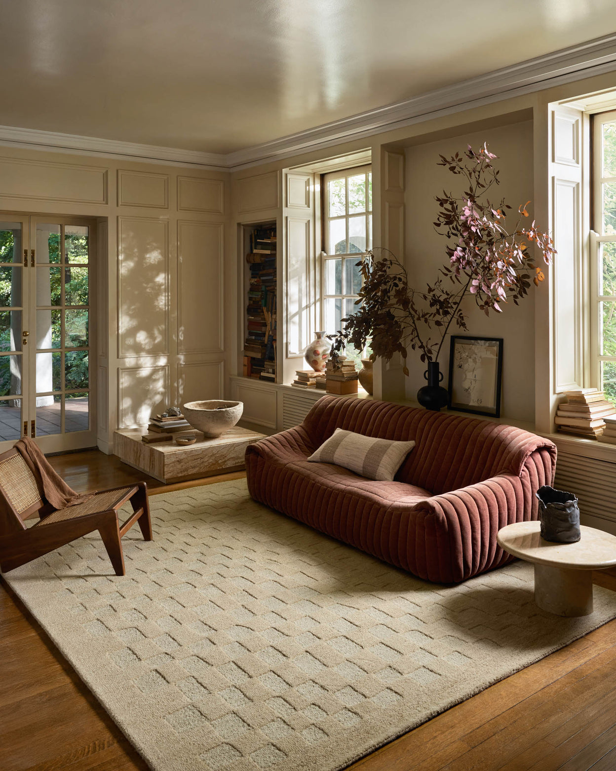 Leanne Ford x Loloi Craven Oatmeal / Dove Rug RUGS - wool Loloi