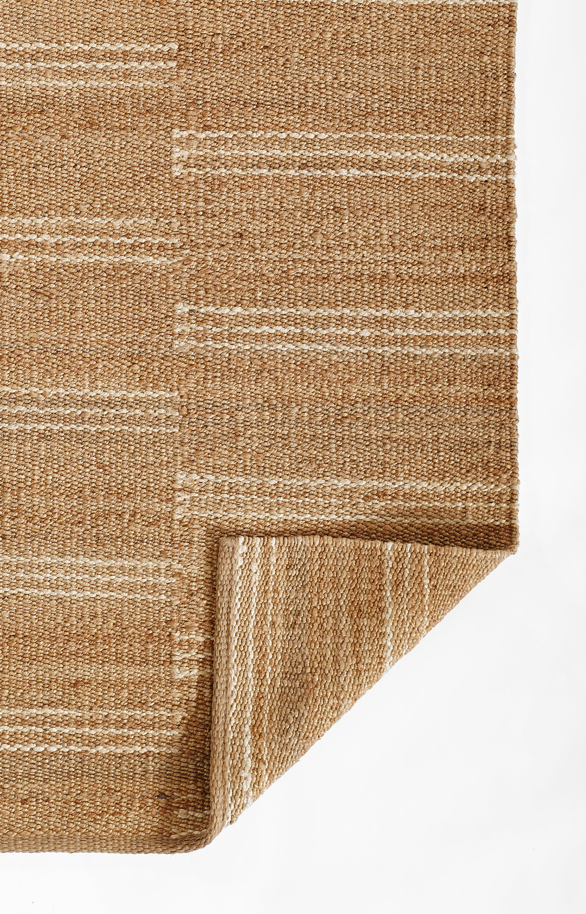 Crescent Broken Stripe Hand Woven Jute Area Rug RUGS - jute Momeni
