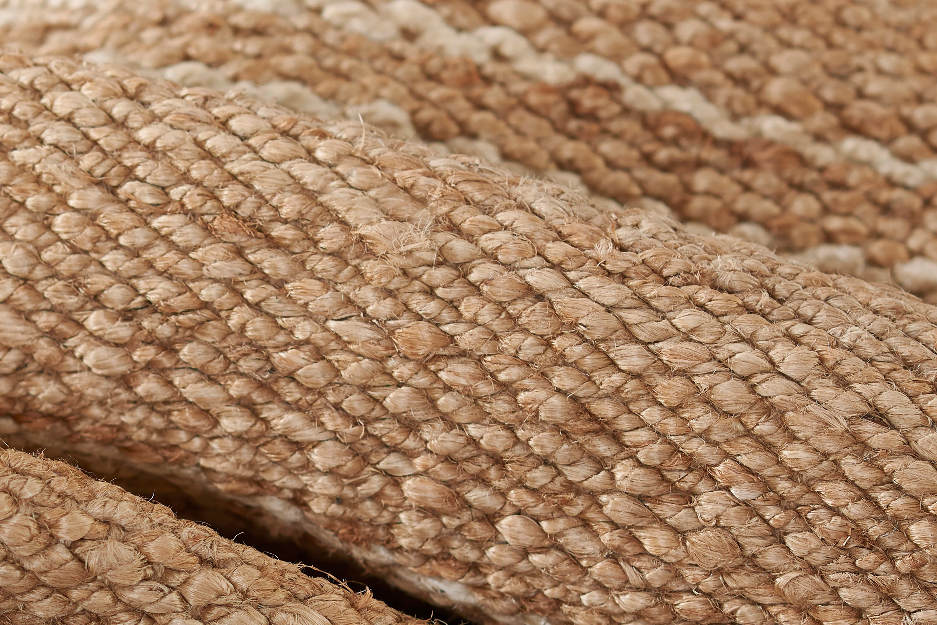 Crescent Broken Stripe Hand Woven Jute Area Rug RUGS - jute Momeni